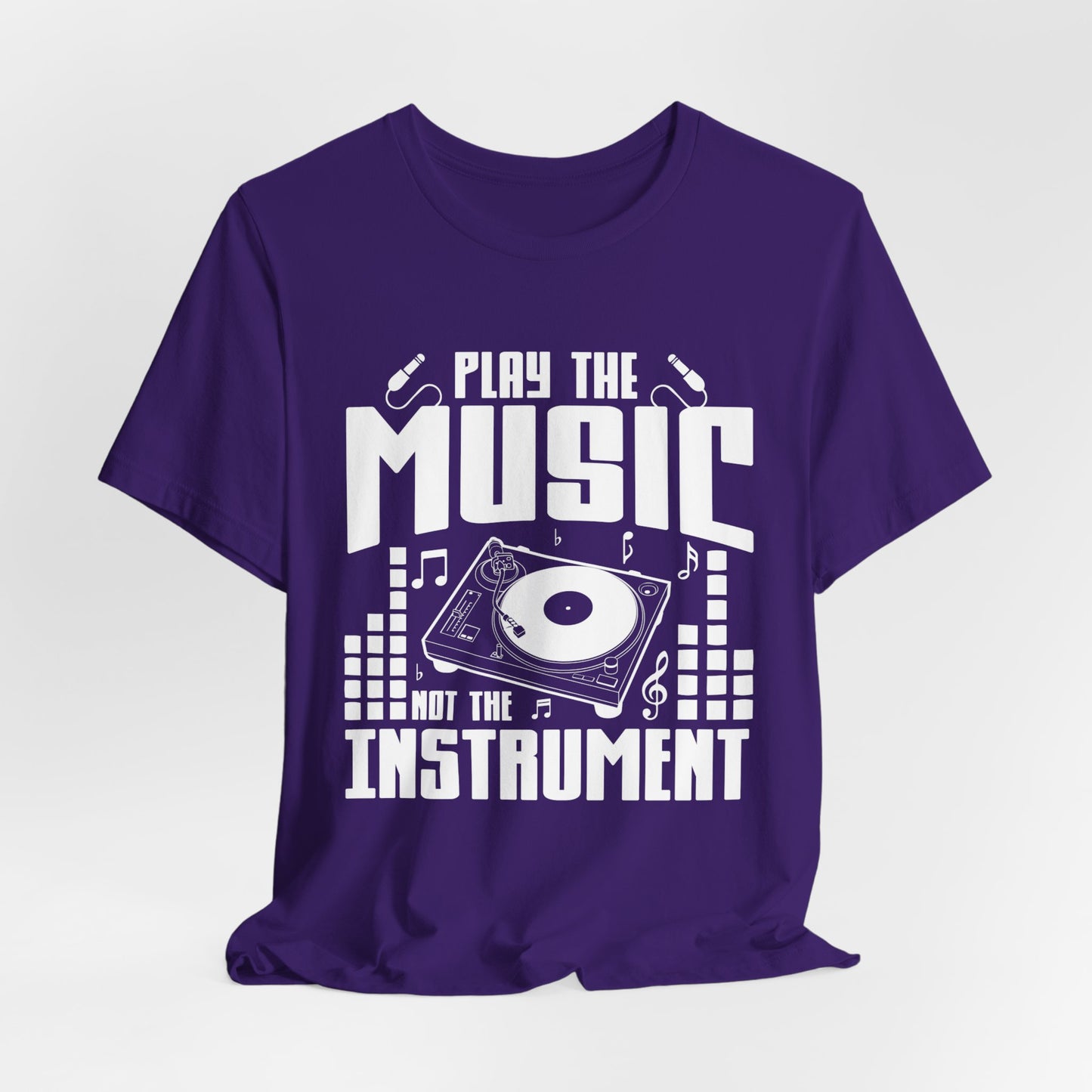 Play The Music Instrument - Unisex Jersey Short Sleeve Tee