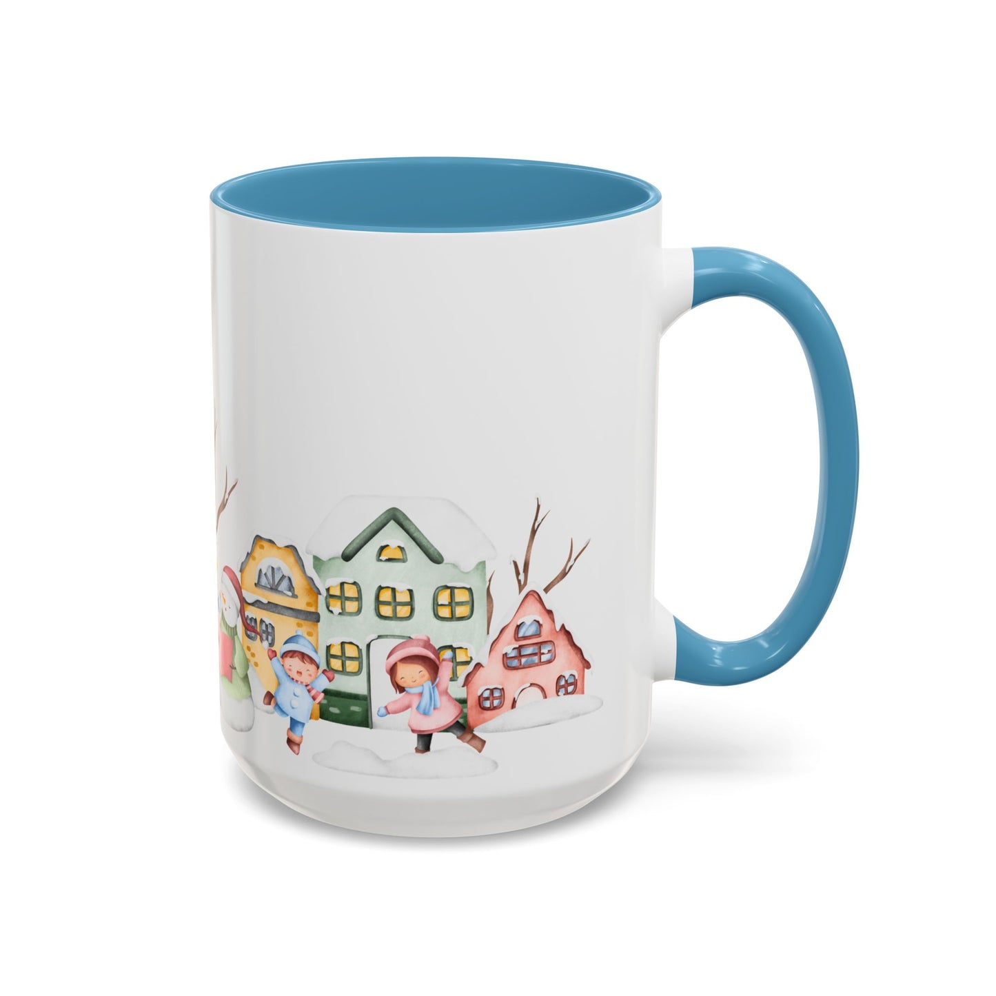 Winter Day, Outdoor - Accent Coffee Mug (11, 15oz) - 10455