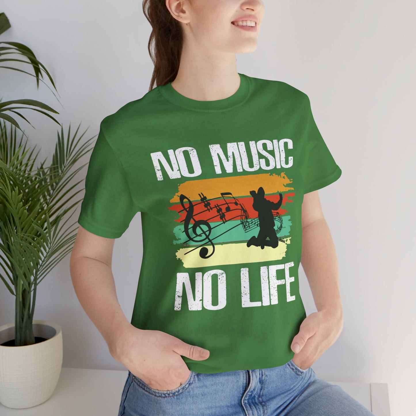 No Music No Life - Unisex Jersey Short Sleeve Tee