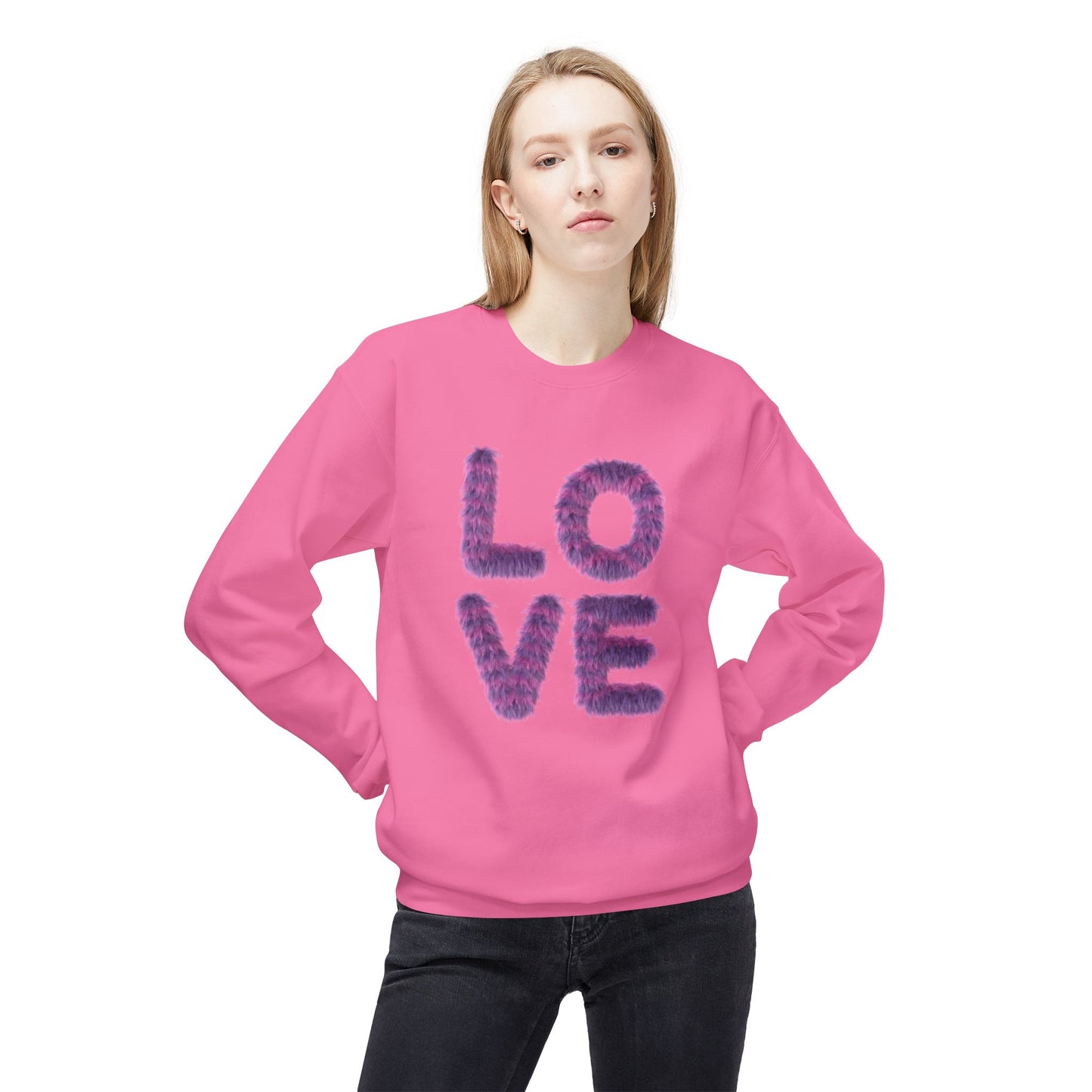 Love - Unisex Midweight Softstyle Fleece Crewneck Sweatshirt - 11558