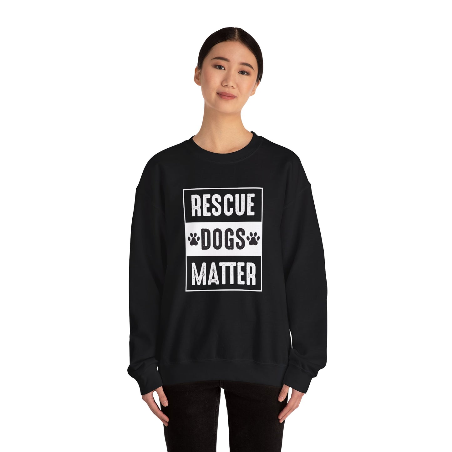 Rescue Dogs Matter - Unisex Heavy Blend™ Crewneck Sweatshirt