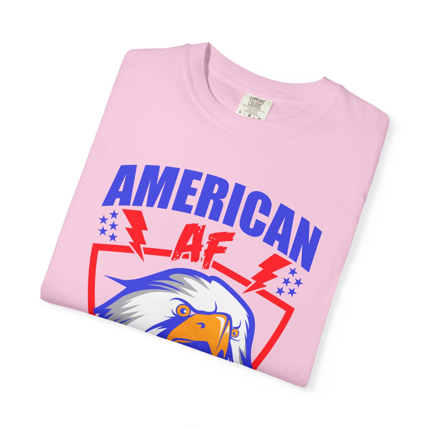 Patriotic Eagle T-Shirt, American AF Graphic Tee, Unisex Tee, 4th of July Shirt, Casual Wear, Gift for Patriots, Summer Style - 13731
