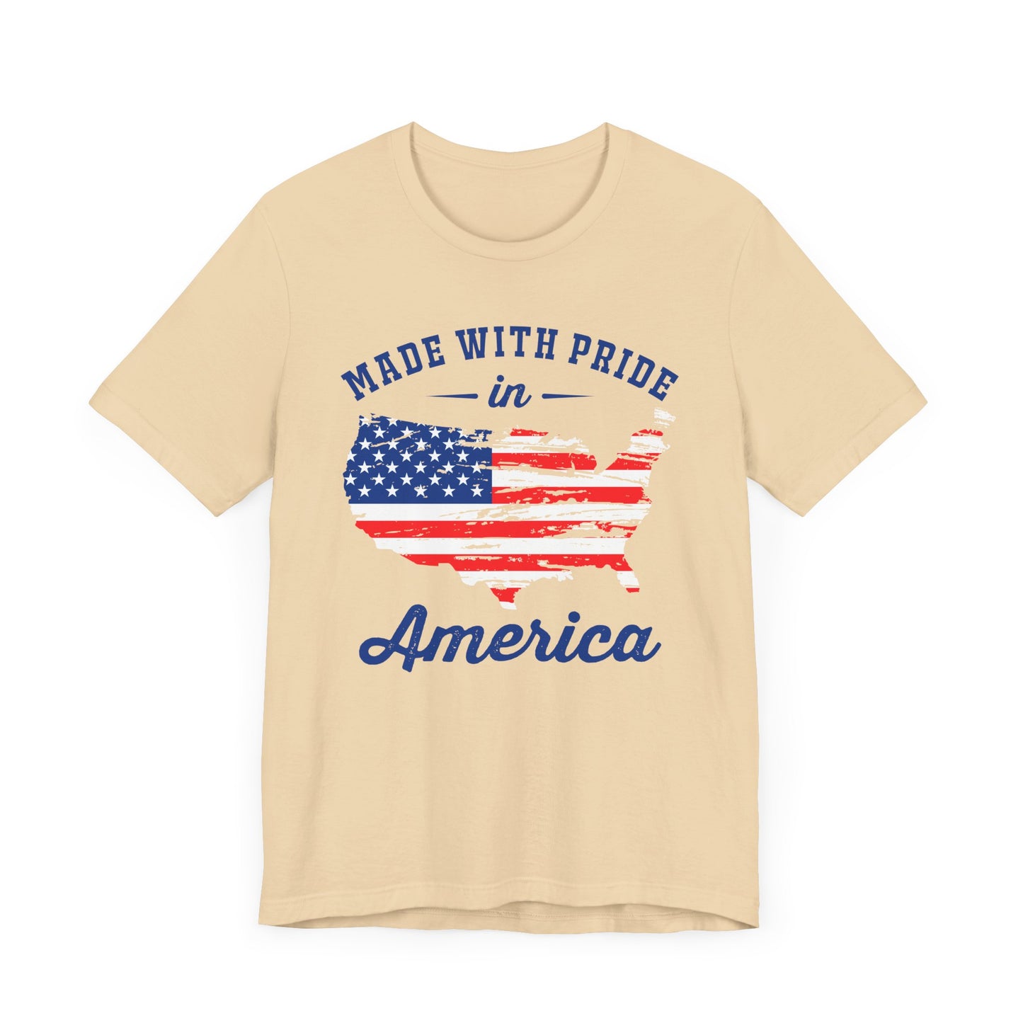 American Pride Unisex Tee, Patriotic Shirt, USA Pride Tee, Independence Day Apparel, Gift for Veterans, Summer Fashion - 13693