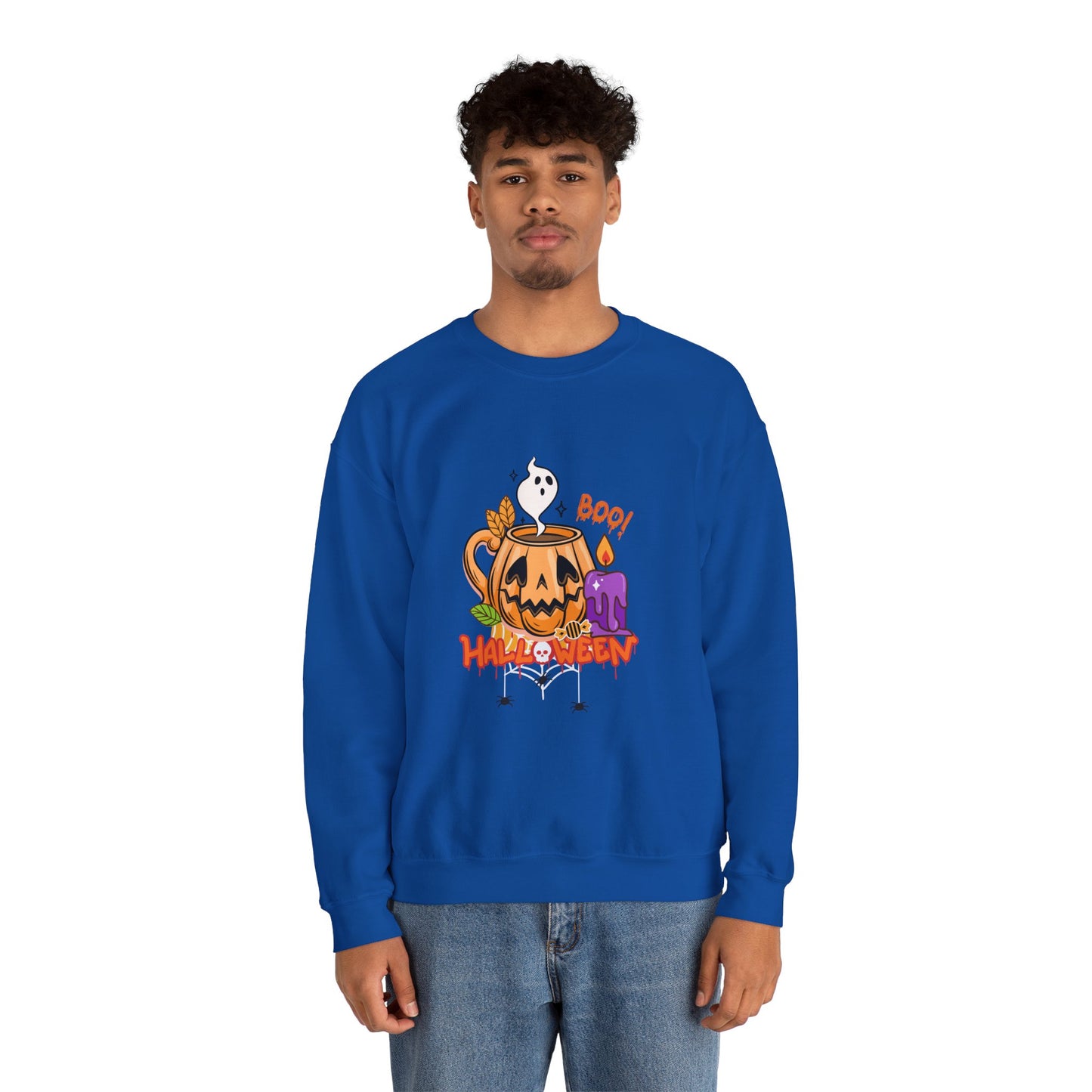 Boo Halloween - Unisex Heavy Blend™ Crewneck Sweatshirt