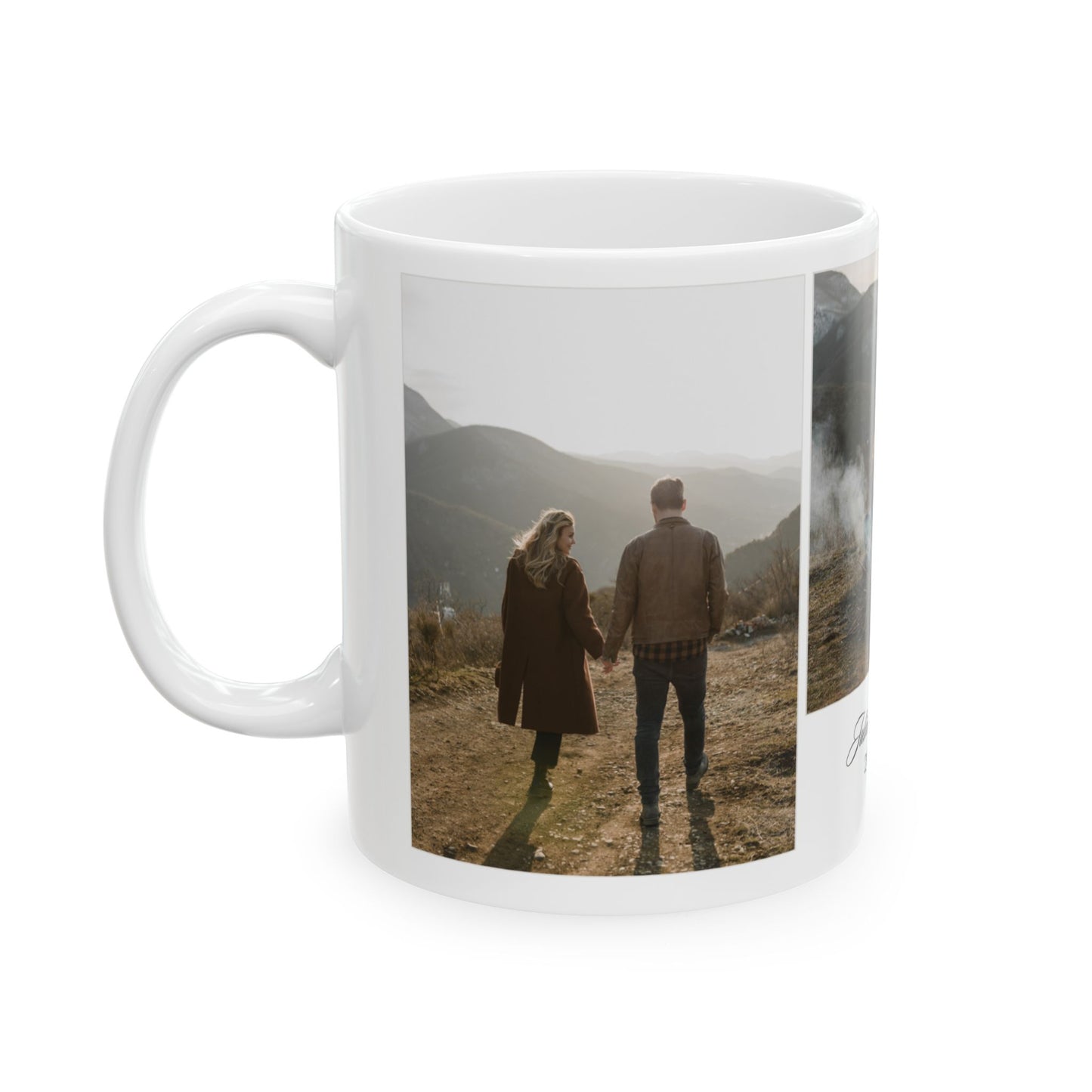 Julian & Tom, Couple's Photos, Customizable - Ceramic Mug, (11oz, 15oz) - 11030