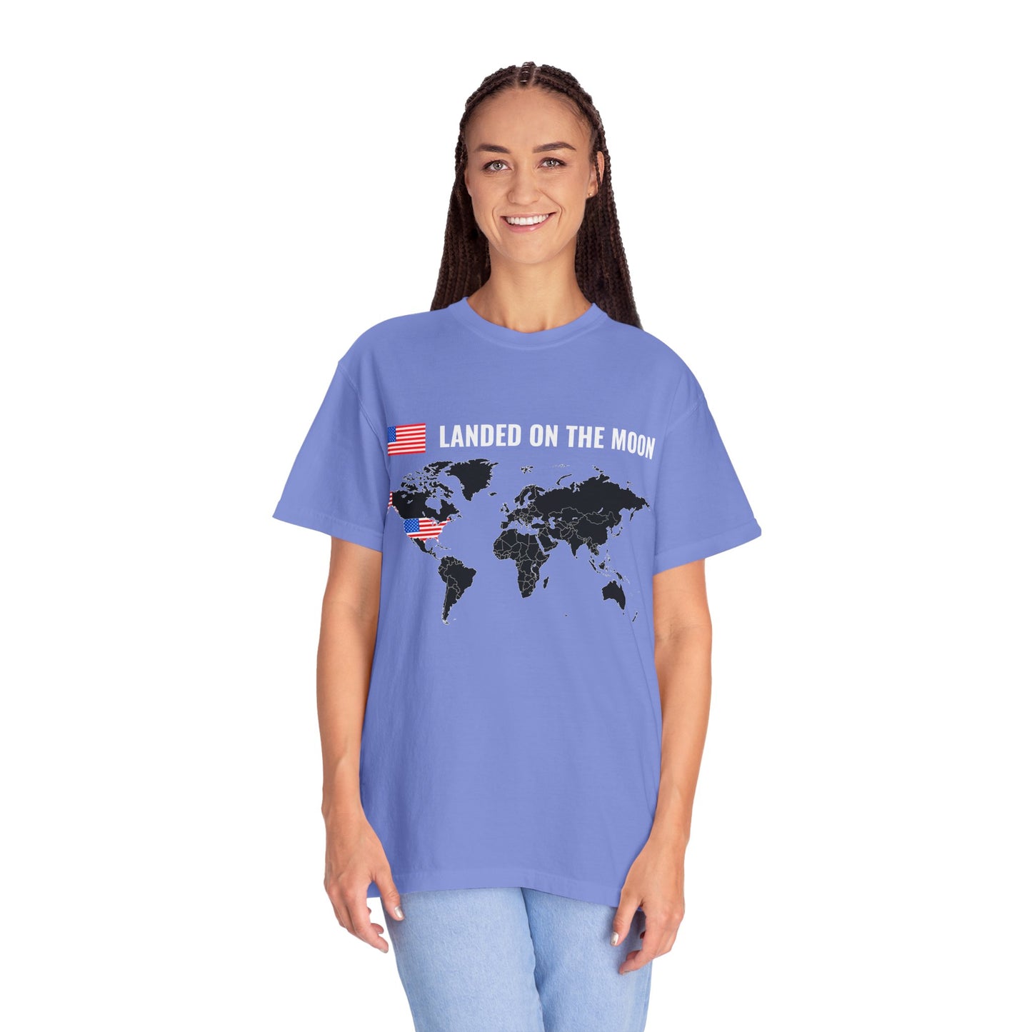 USA, Moon Landing Unisex T-Shirt | Vintage Space Vibe, July 4th - 13735
