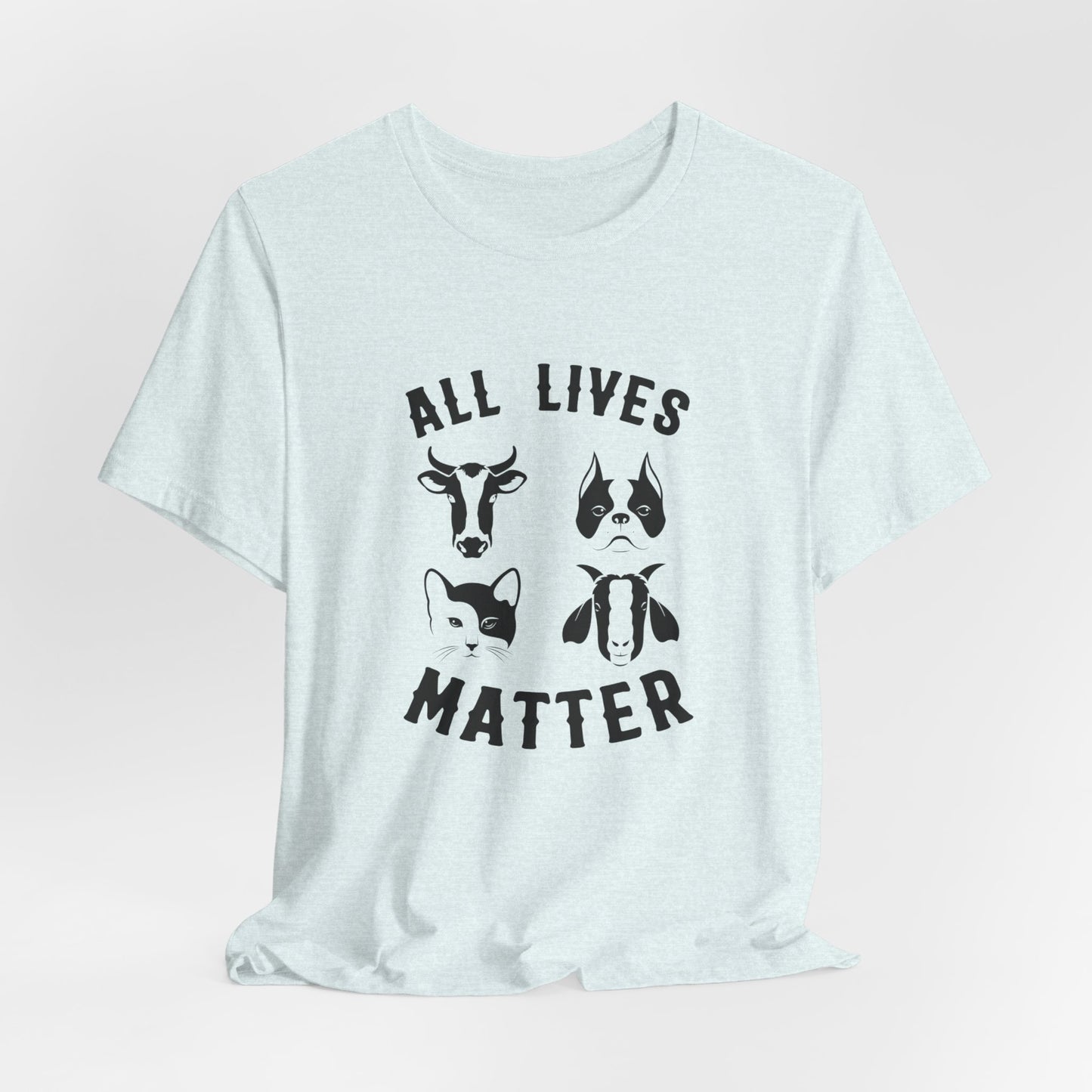 Vegan: All Lives Matter - Unisex Jersey Short Sleeve Tee