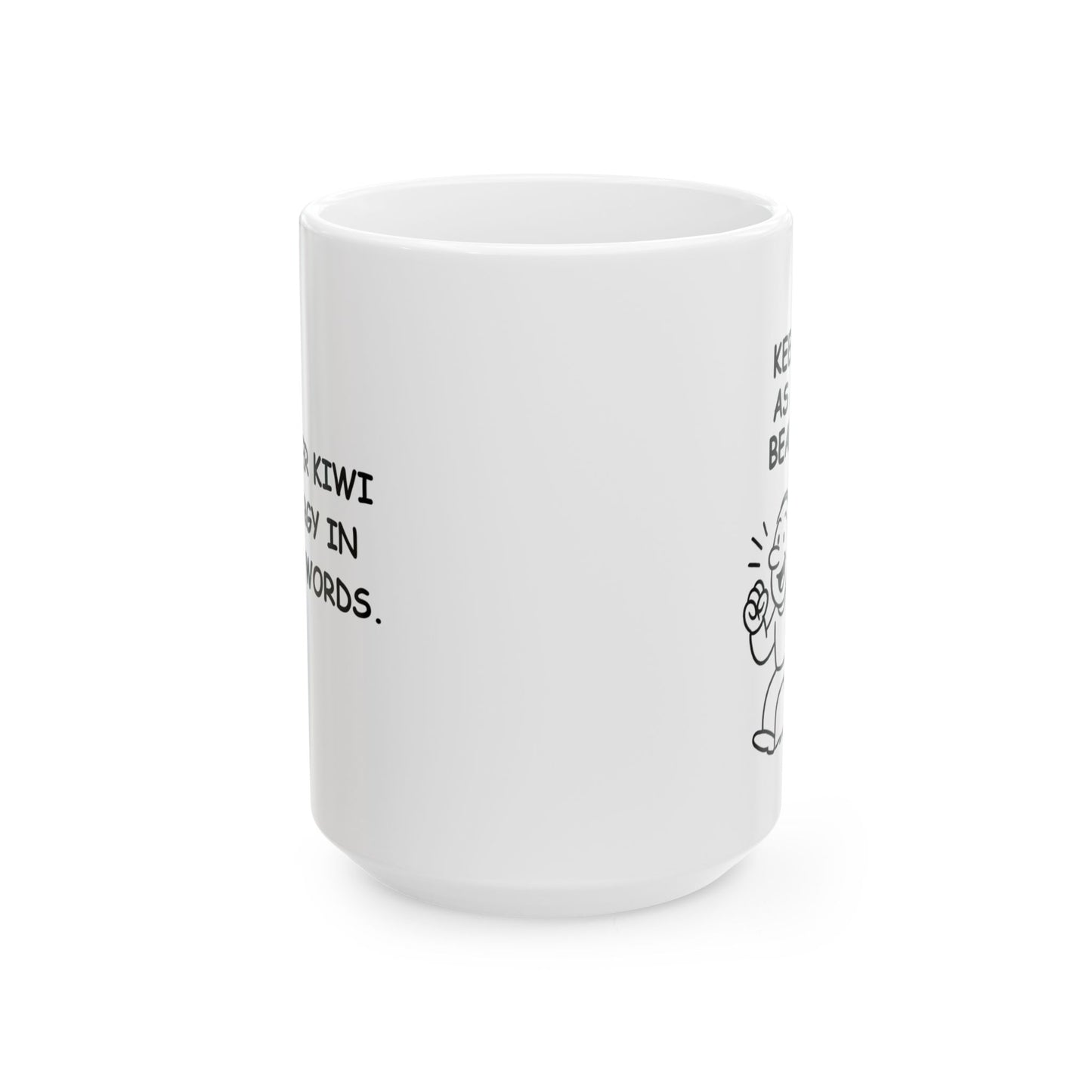 “Keen as a bean!” Ceramic Mug - 12881