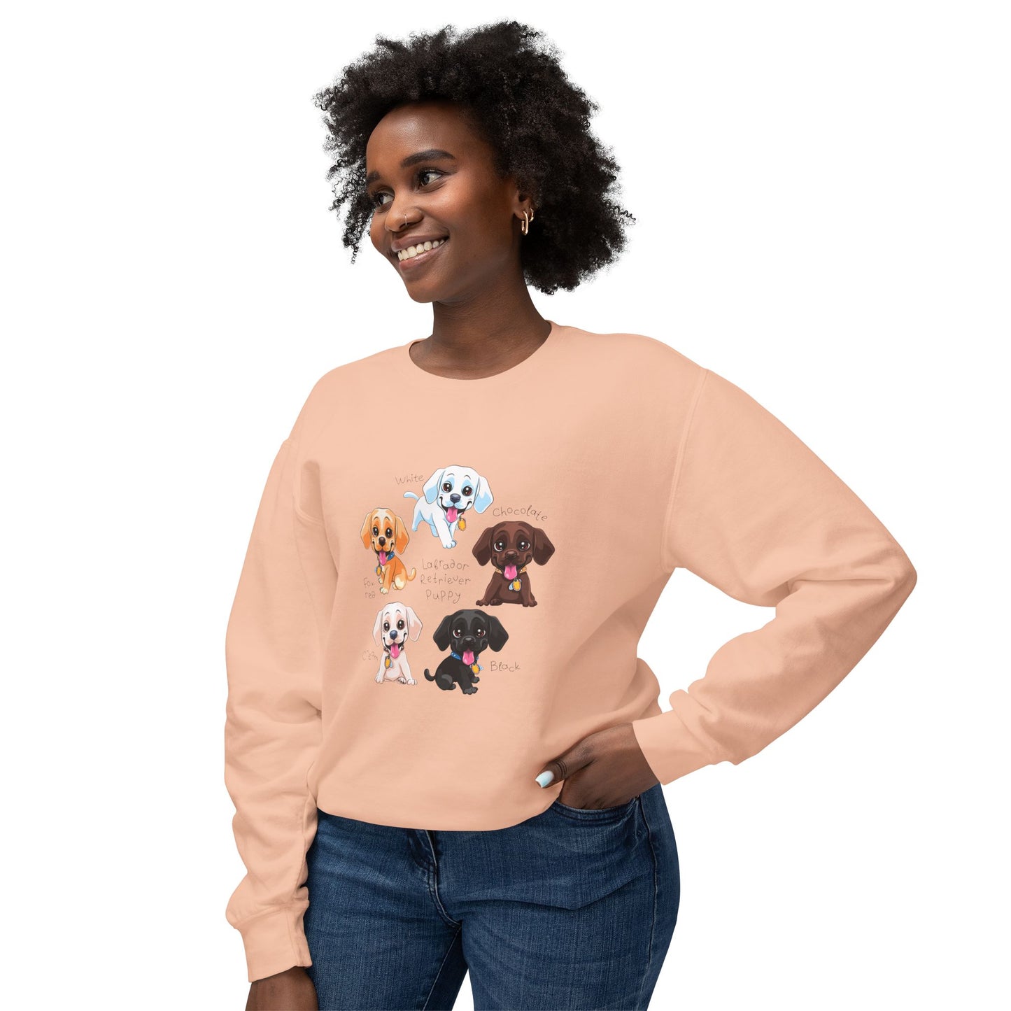 Puppies - Unisex Lightweight Crewneck Sweatshirt - 10263