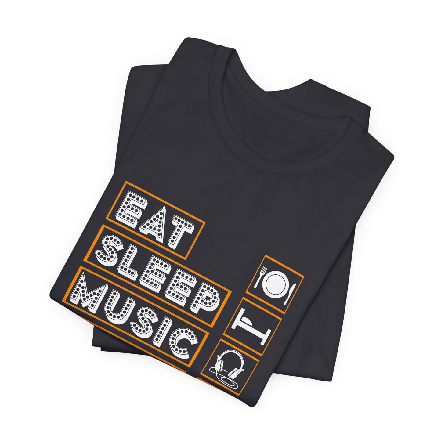 Eat Sleep Music Repeat - Unisex Jersey Short Sleeve Tee