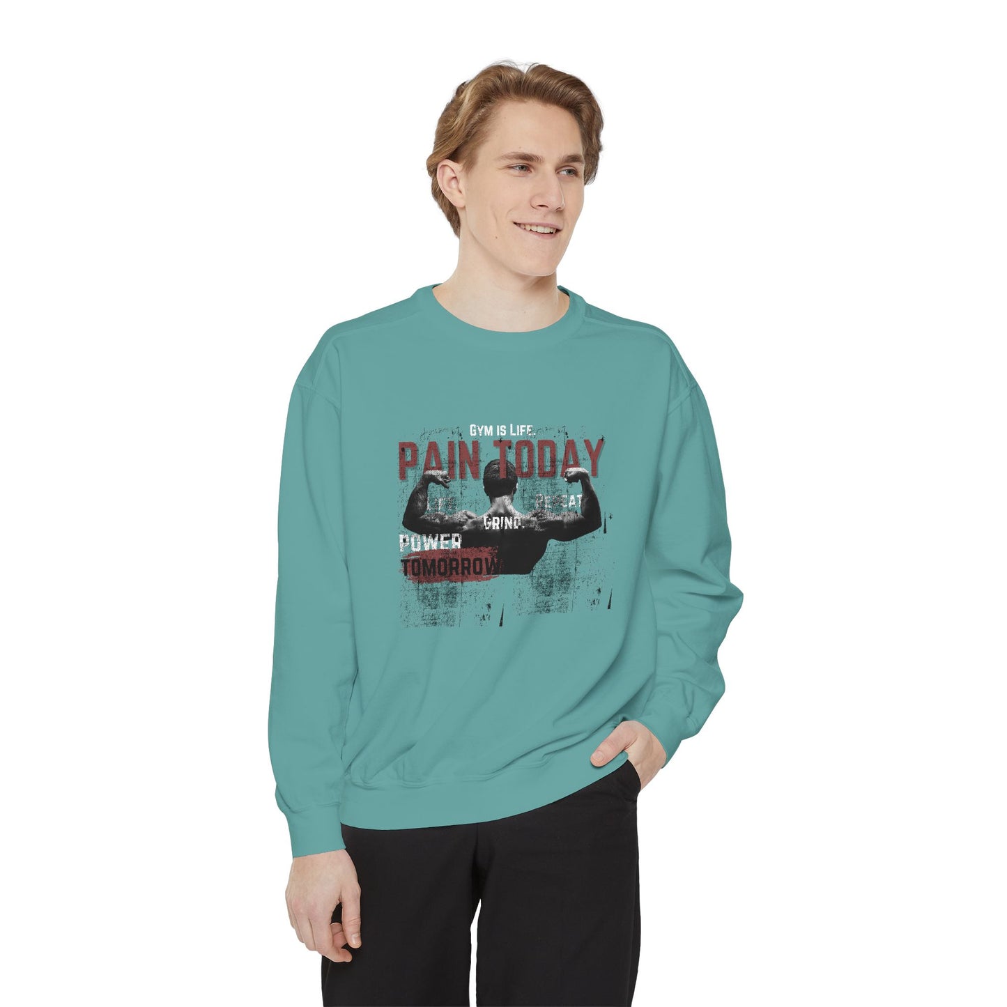 Gym is Life - Unisex Garment-Dyed Sweatshirt - 10608