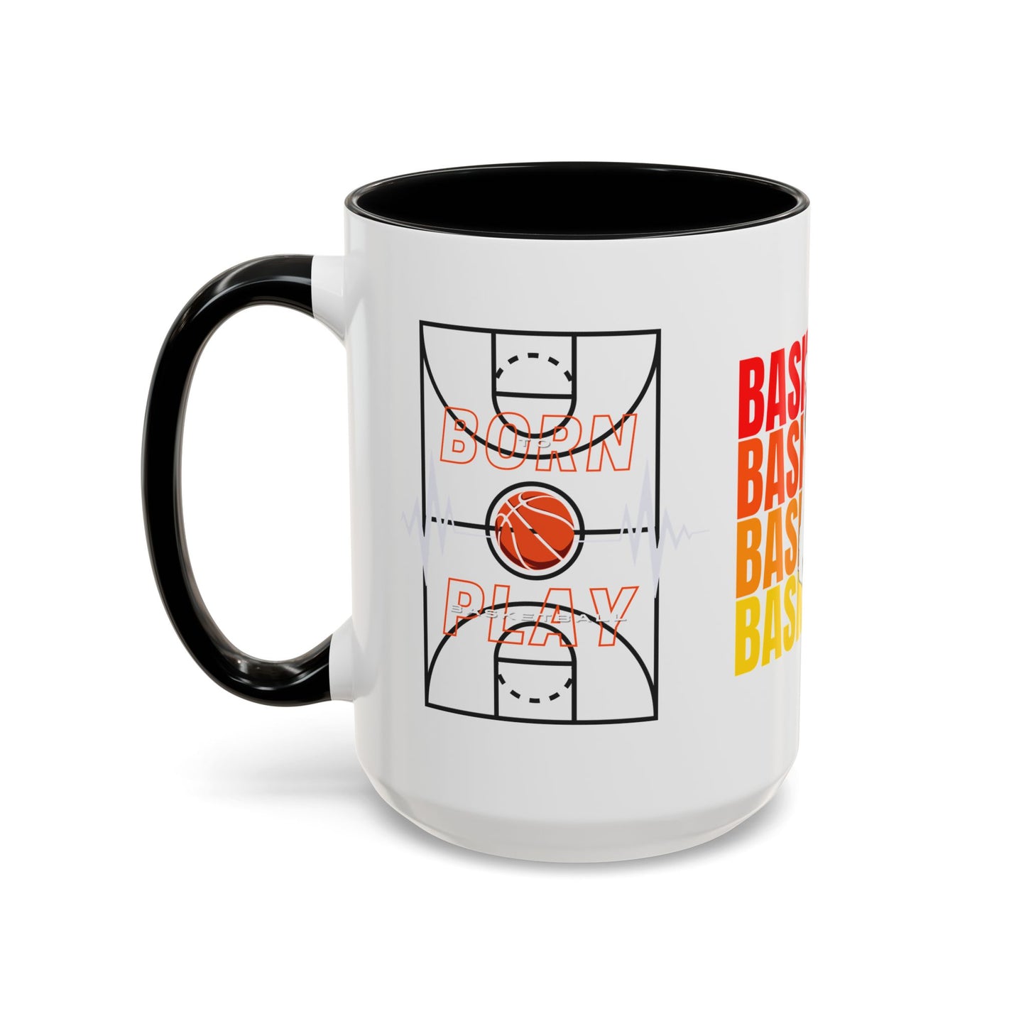 Basketball - Accent Coffee Mug (11, 15oz) - 10715