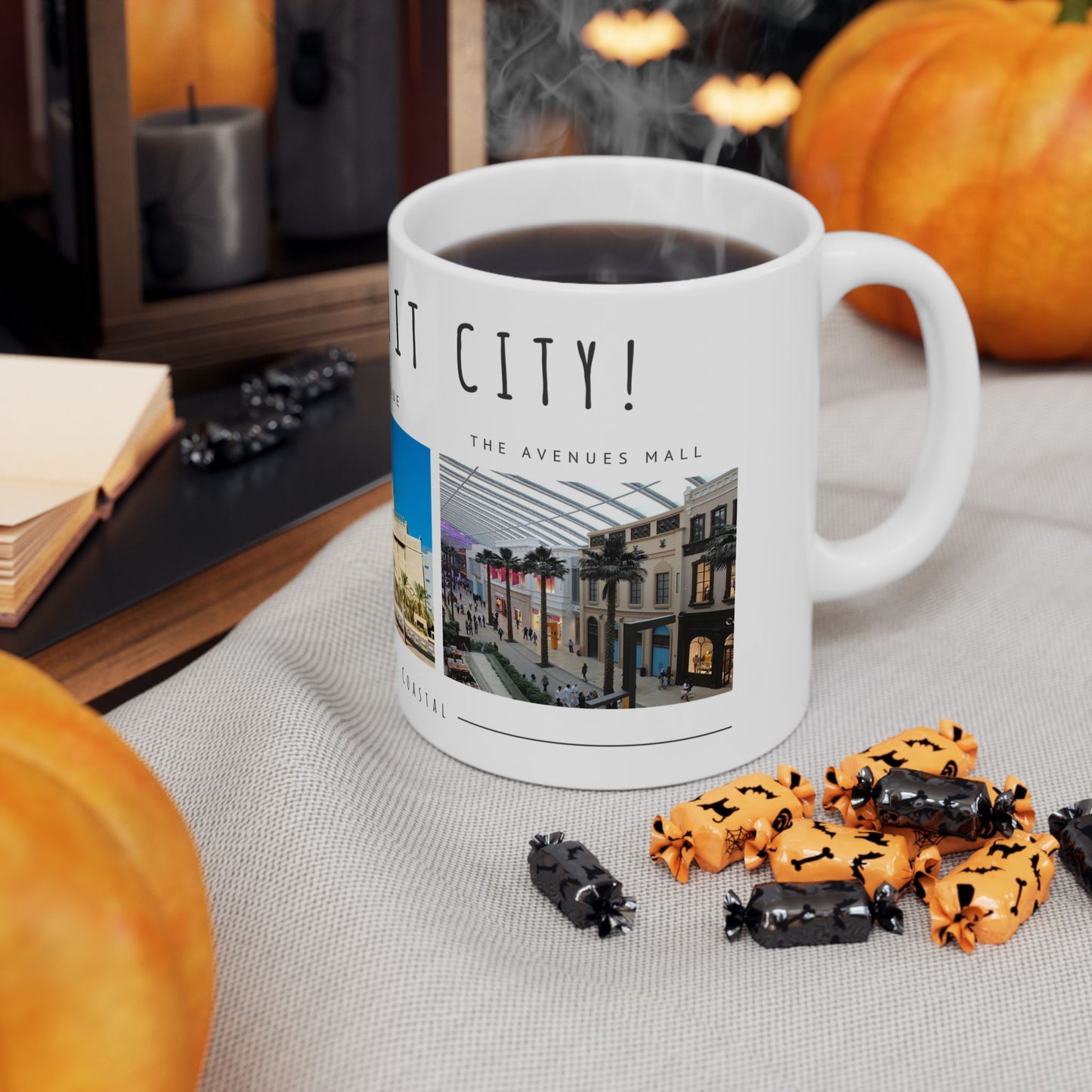 Hello, Kuwait City! Ceramic Mug - 11oz & 15oz Options - 12180