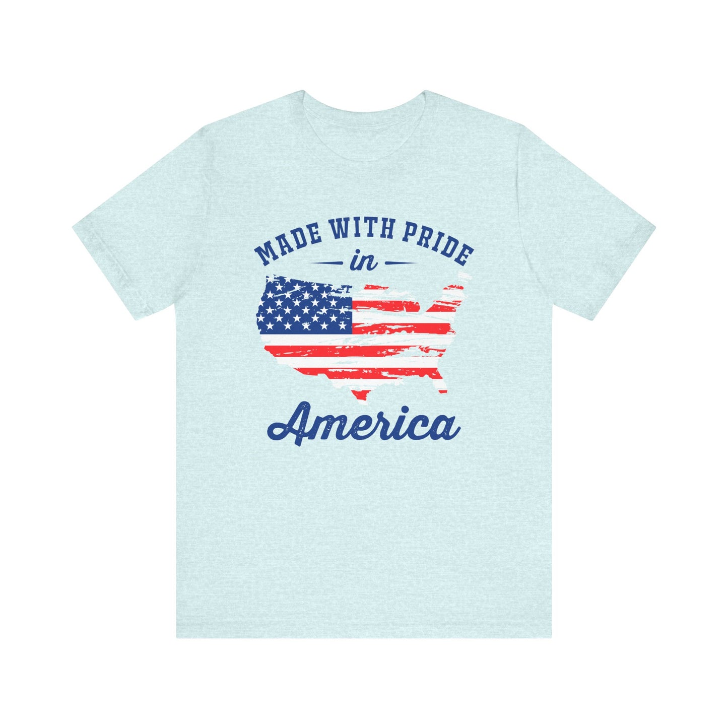 American Pride Unisex Tee, Patriotic Shirt, USA Pride Tee, Independence Day Apparel, Gift for Veterans, Summer Fashion - 13693