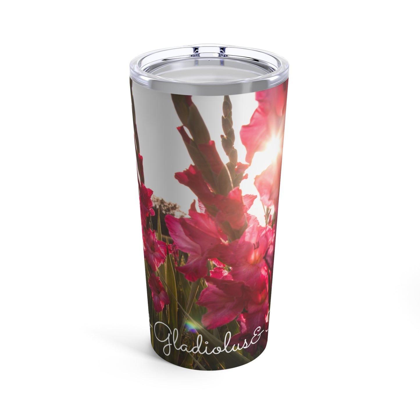 Happy Birthday August, Gladiolus  - Tumbler 20oz