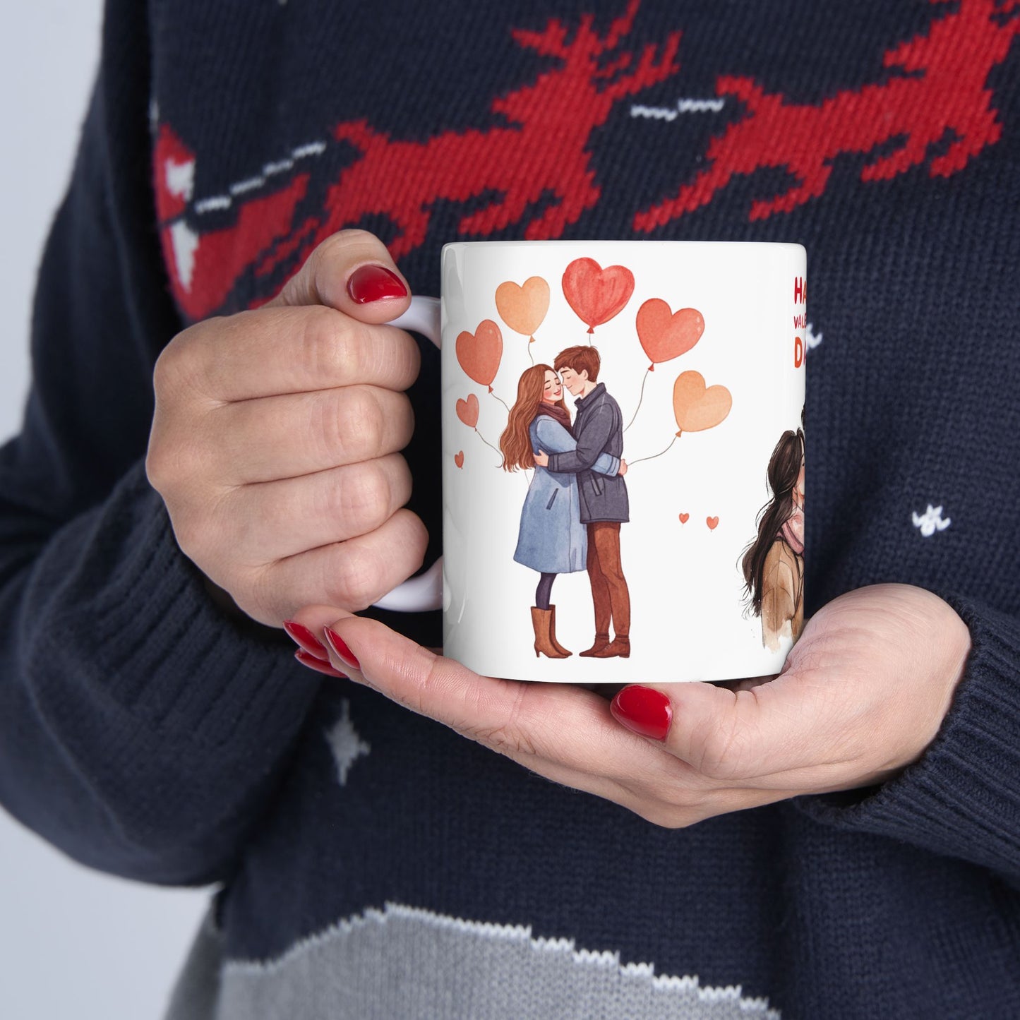 Happy Valentine's Day - Ceramic Mug, (11oz, 15oz) - 11592
