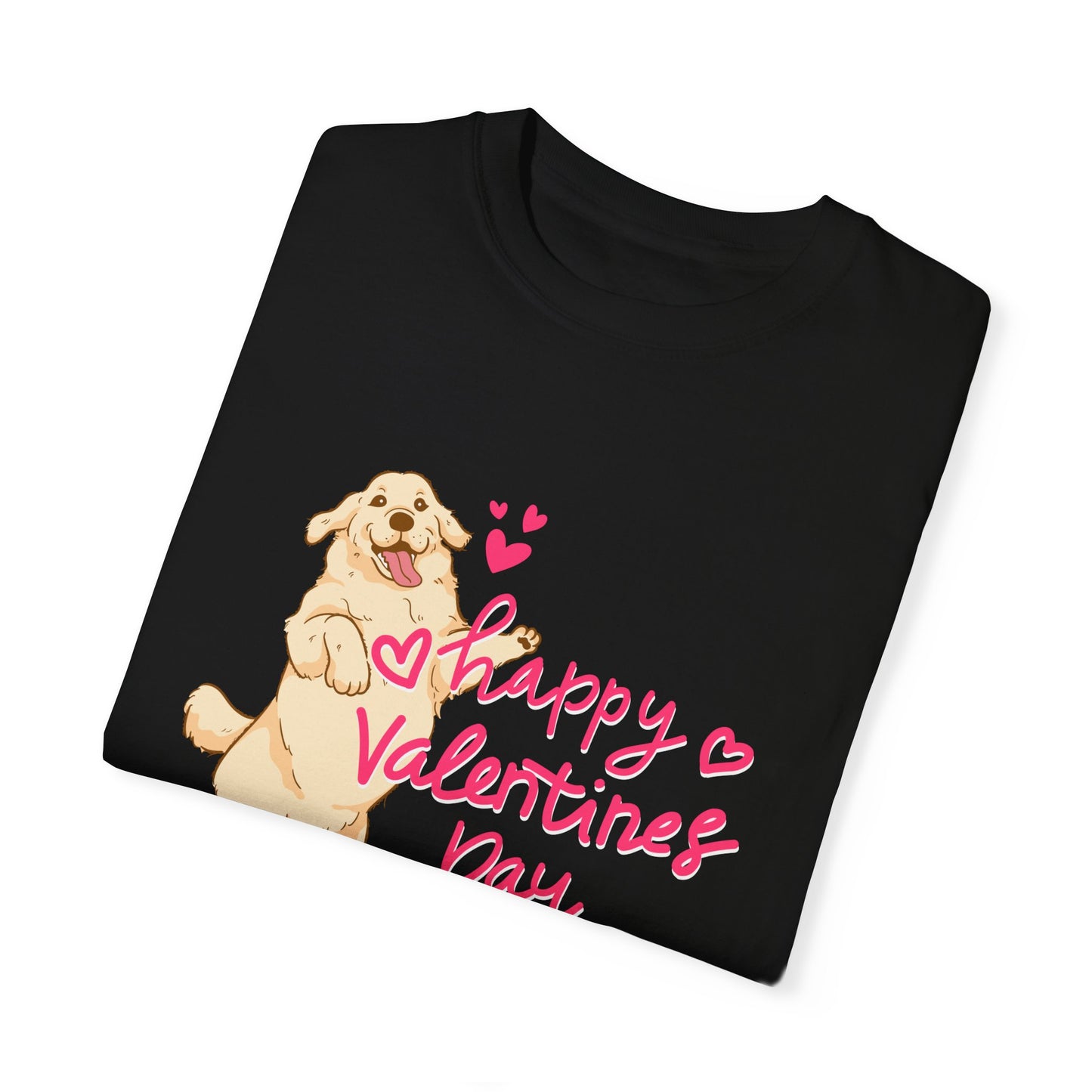 Dog, Happy Valentine's Day, XoXo - Unisex Garment-Dyed T-shirt - 11573