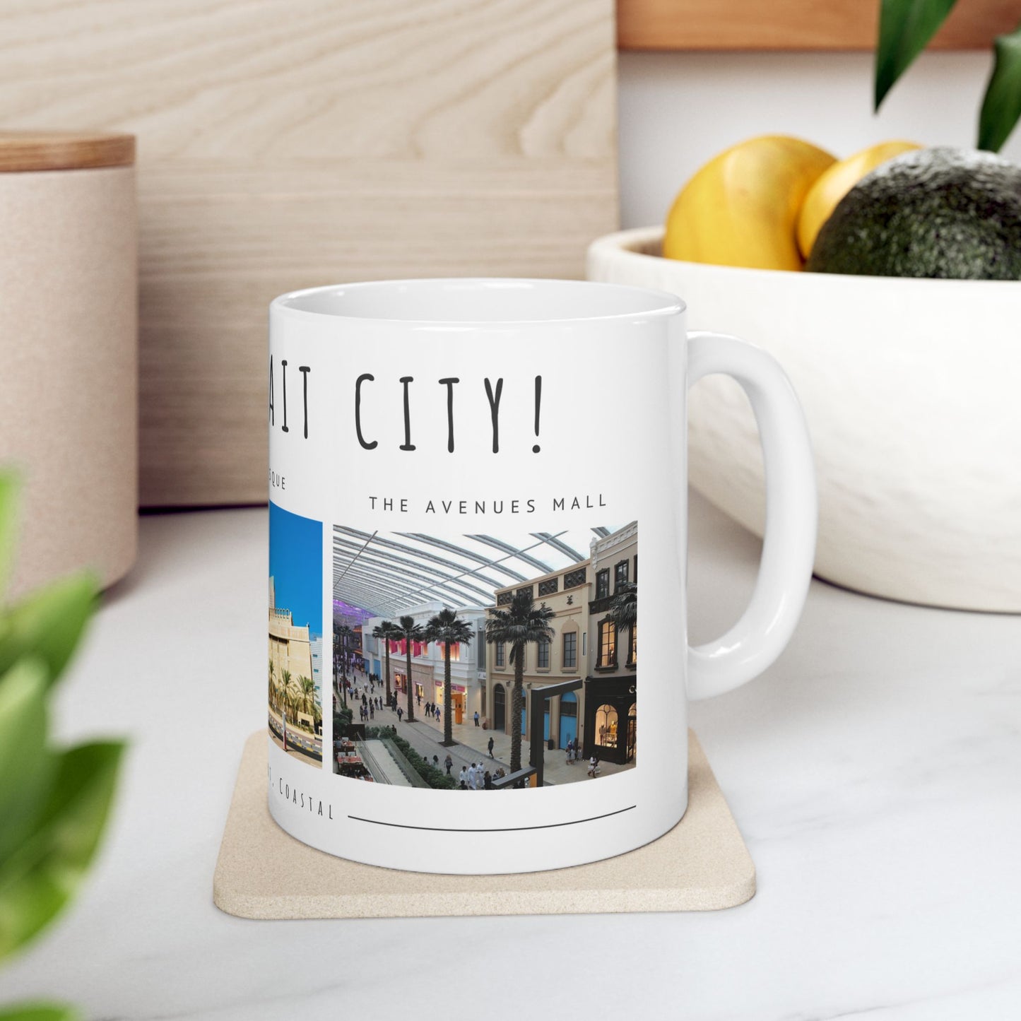 Hello, Kuwait City! Ceramic Mug - 11oz & 15oz Options - 12180