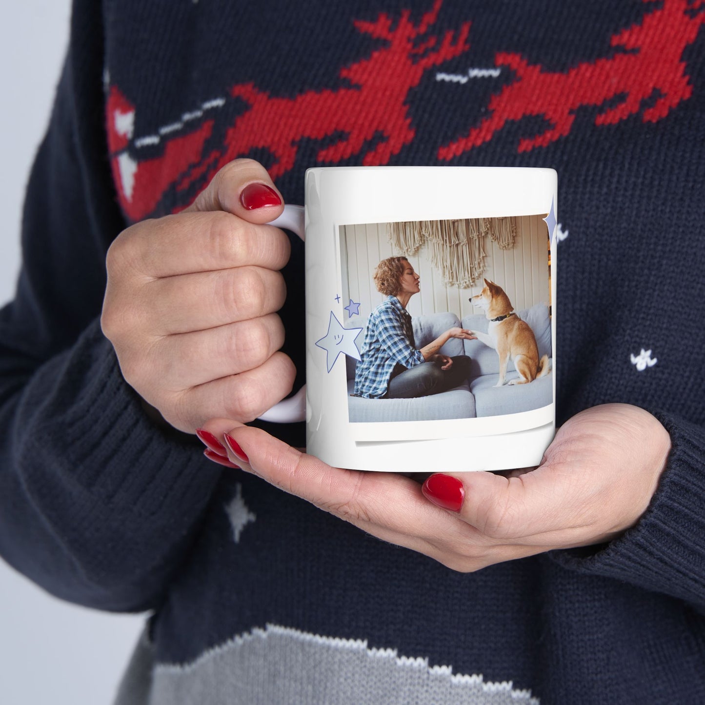 Personalized Pet Photo Mug, Dog Lover Gift, Customizable Coffee Cup, Animal Lover's Cup, Perfect for Birthdays, Pet Appreciation - 14162