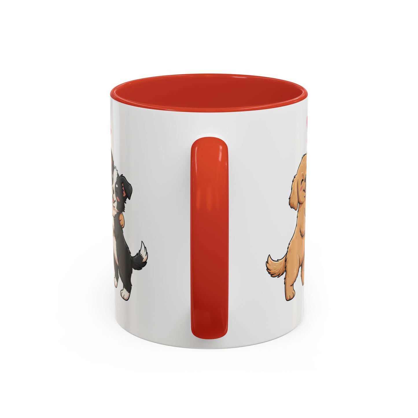 Cute Dogs Personalized Mug — Custom Names & Established Date | Couple Valentine Gift (11oz / 15oz) - 14753