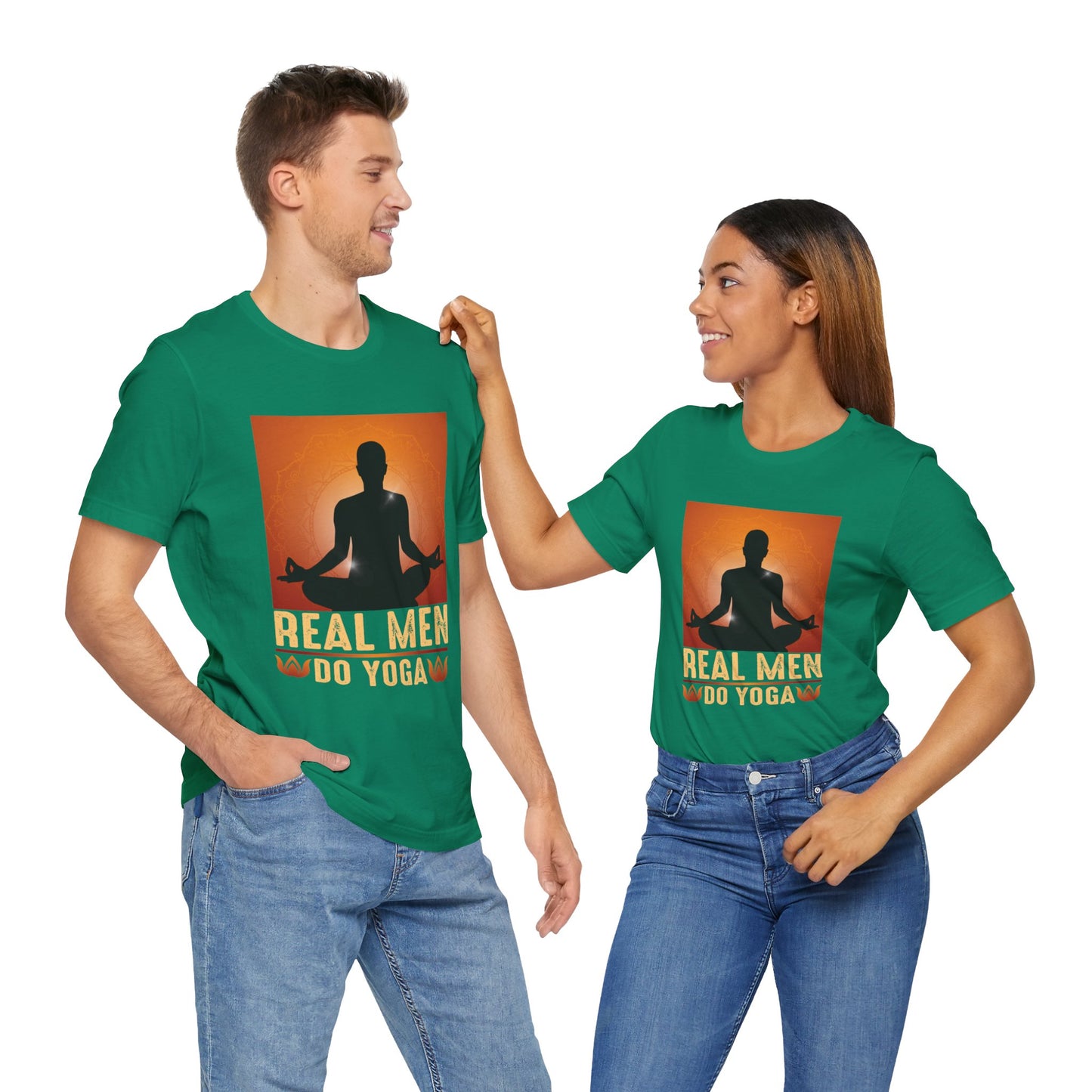 Real Men Do Yoga - Unisex Jersey Short Sleeve Tee