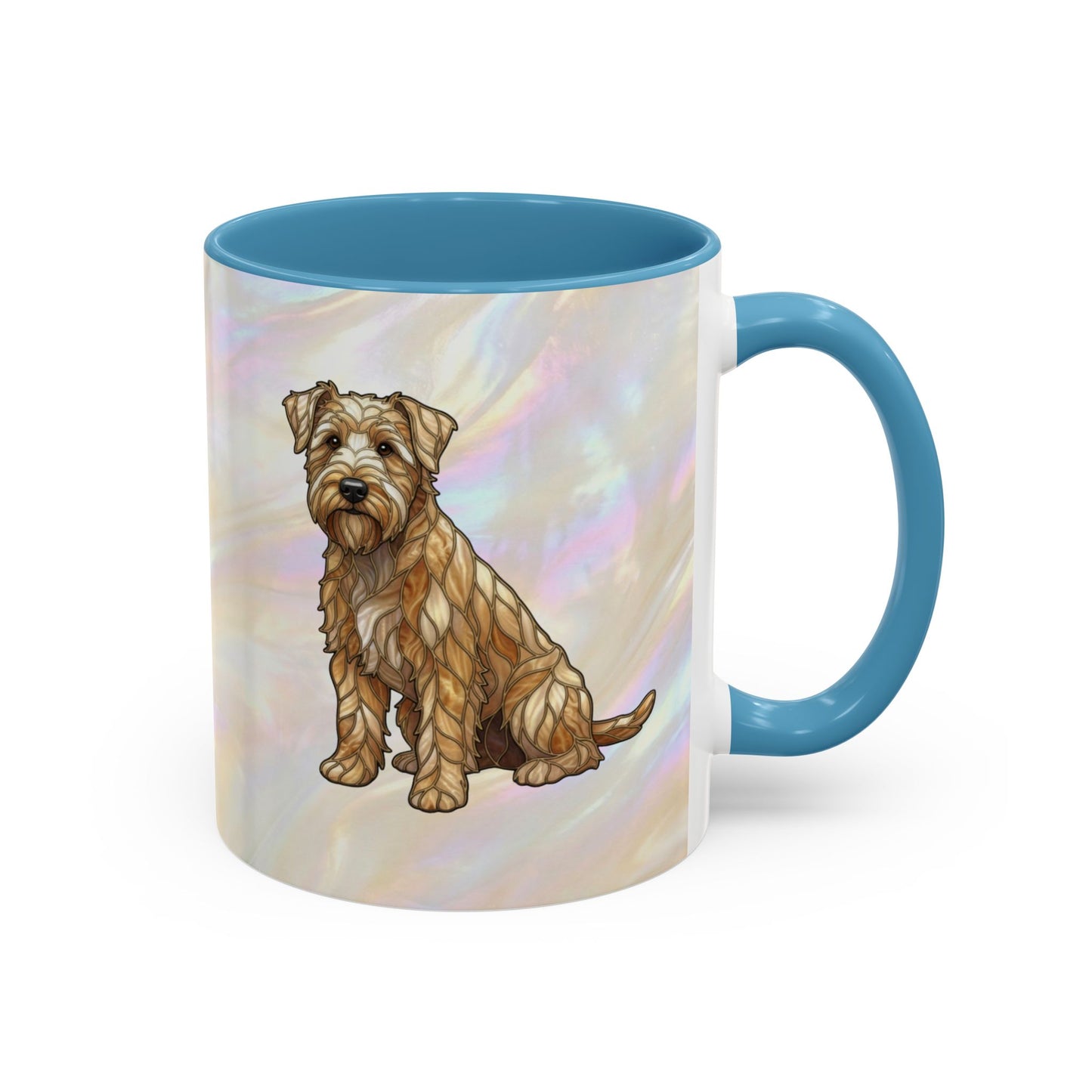 Wheaten Terrier Accent Coffee Mug – Stained Glass Design 11/15oz - 14651