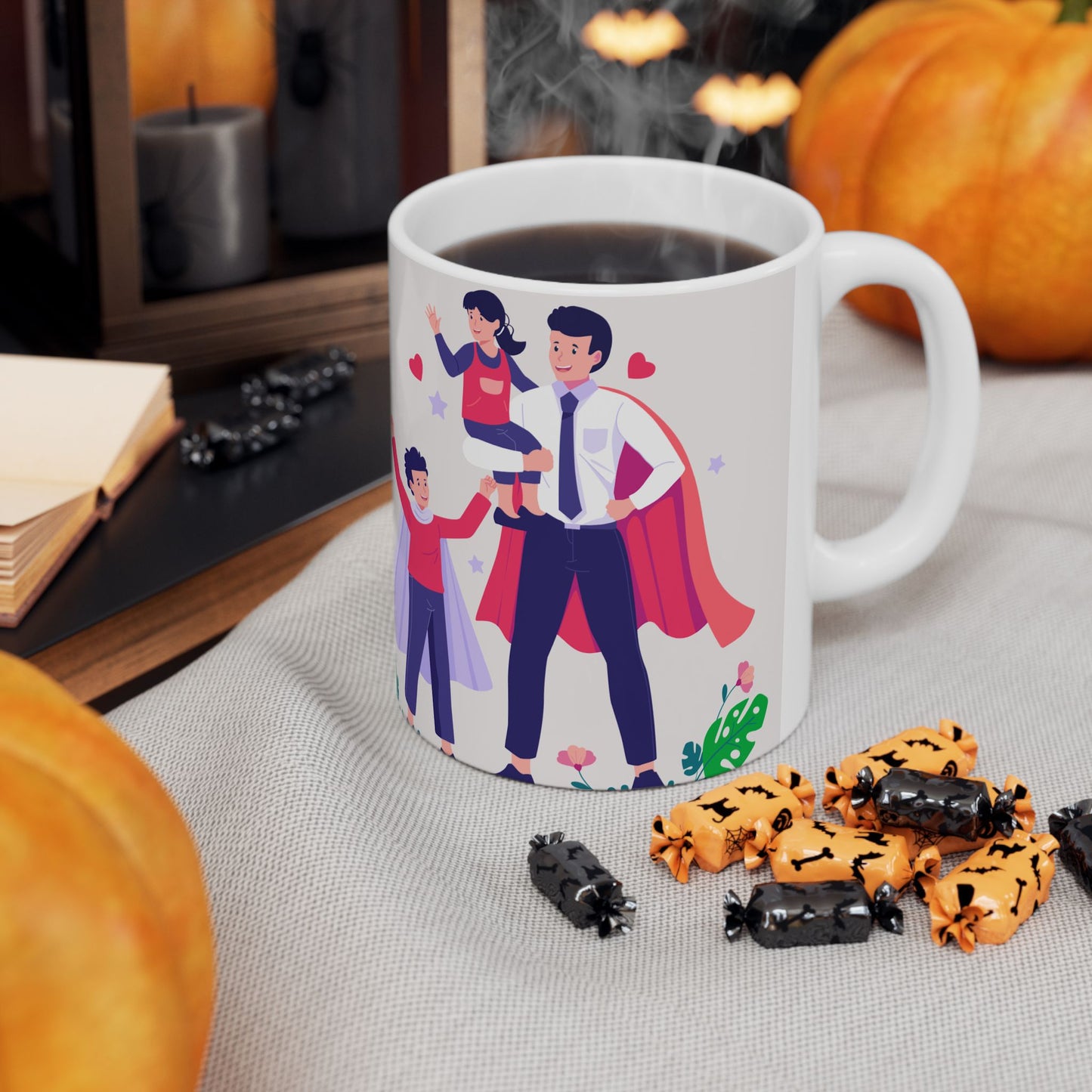 Happy Father's Day Ceramic Mug - Perfect Gift for Dad - 12897