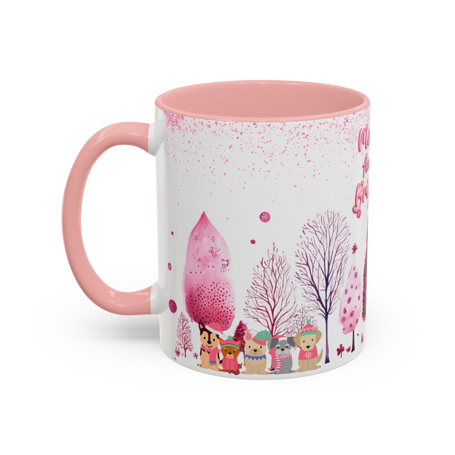 Merry and Bright - Accent Coffee Mug (11, 15oz)