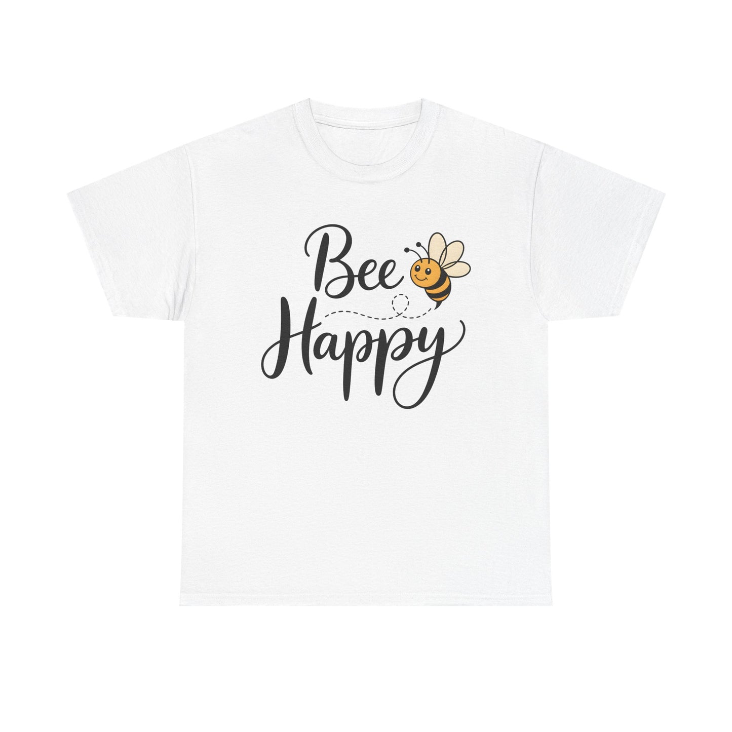 Bee Happy T-Shirt — Cute Bee Graphic Tee, Positive Vibes Gift Shirt - 14864