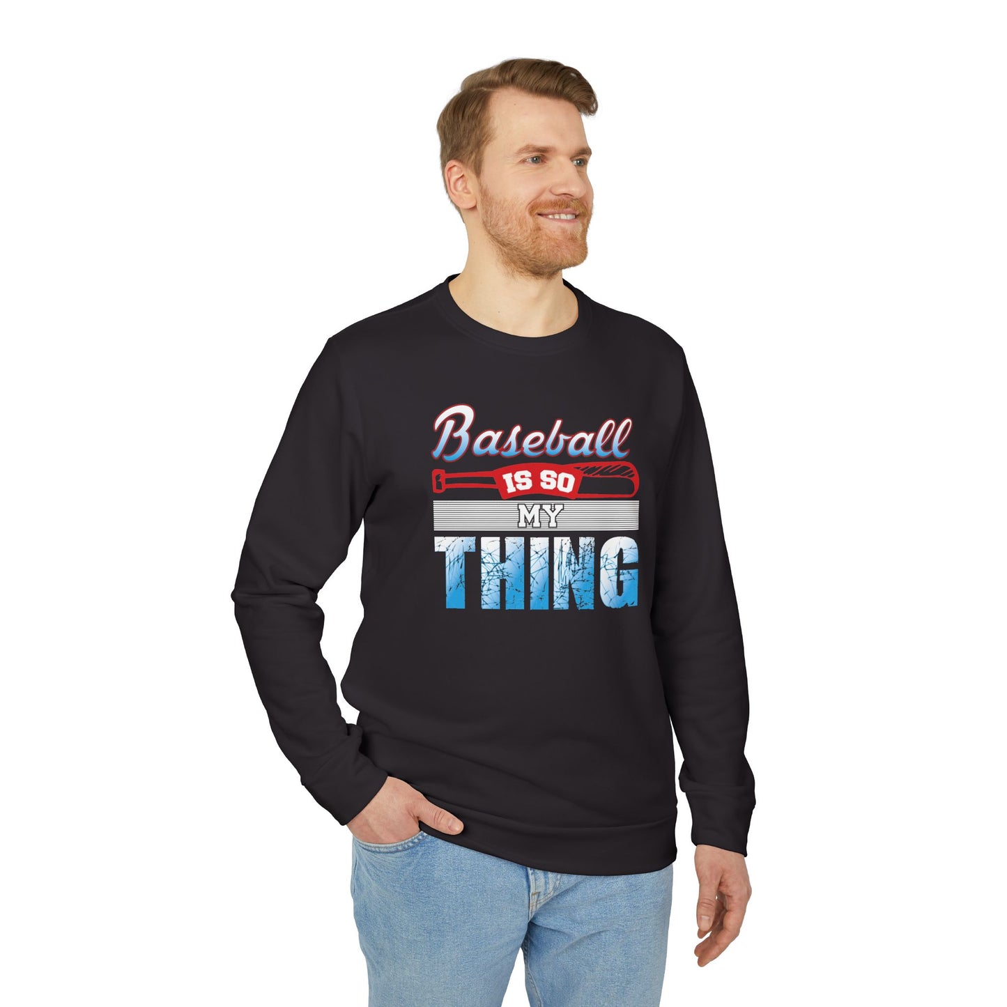 Baseball Is My Thing - adidas Unisex Fleece Crewneck Sweatshirt - 14099