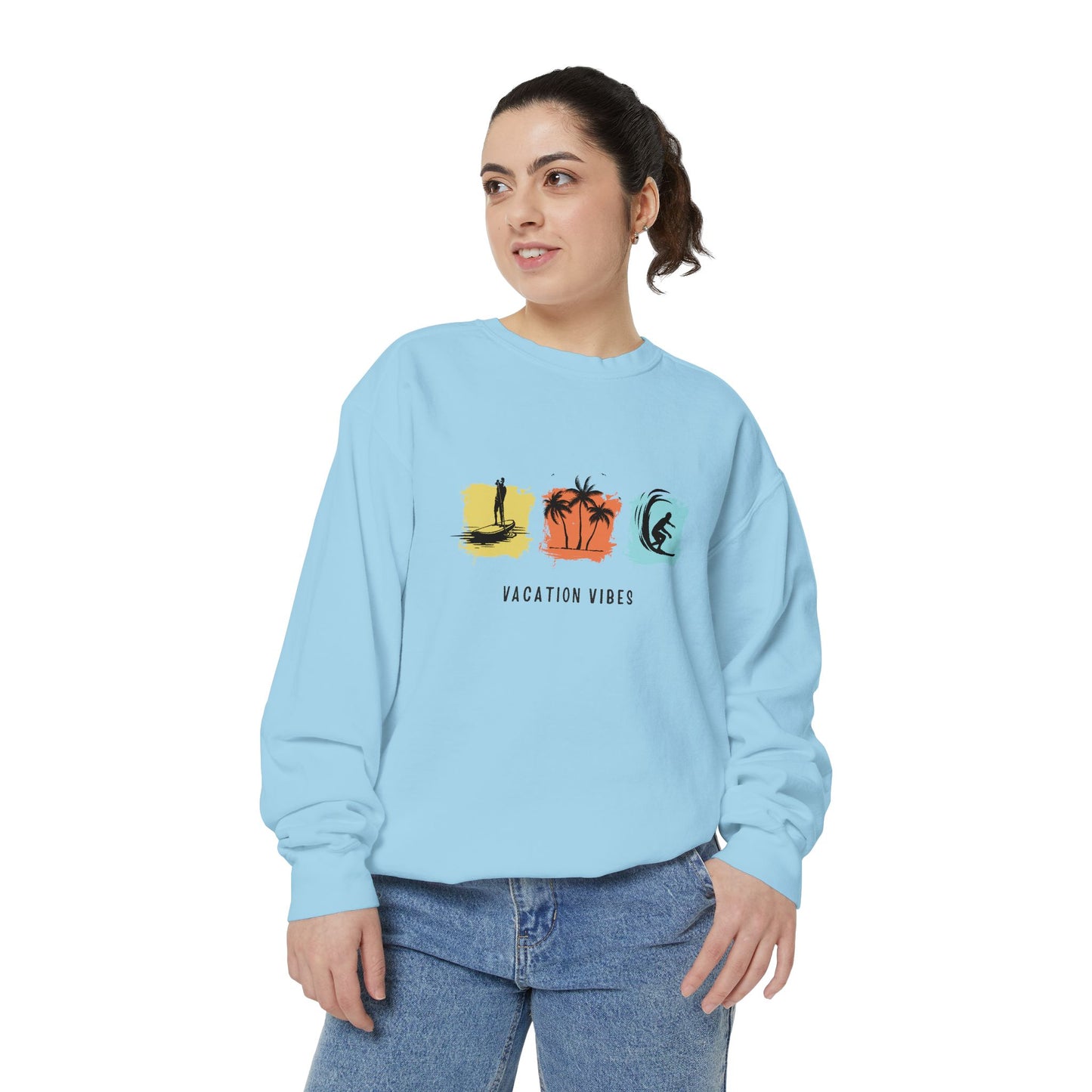 Vacation Vibes - Unisex Garment-Dyed Sweatshirt - 10485