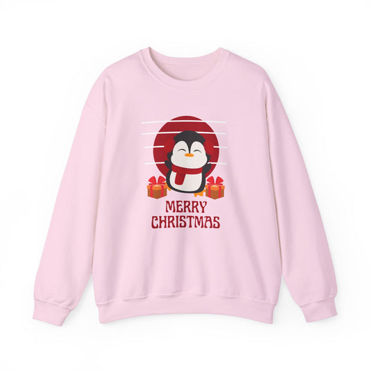 Penguin, Merry Christmas - Unisex Heavy Blend™ Crewneck Sweatshirt