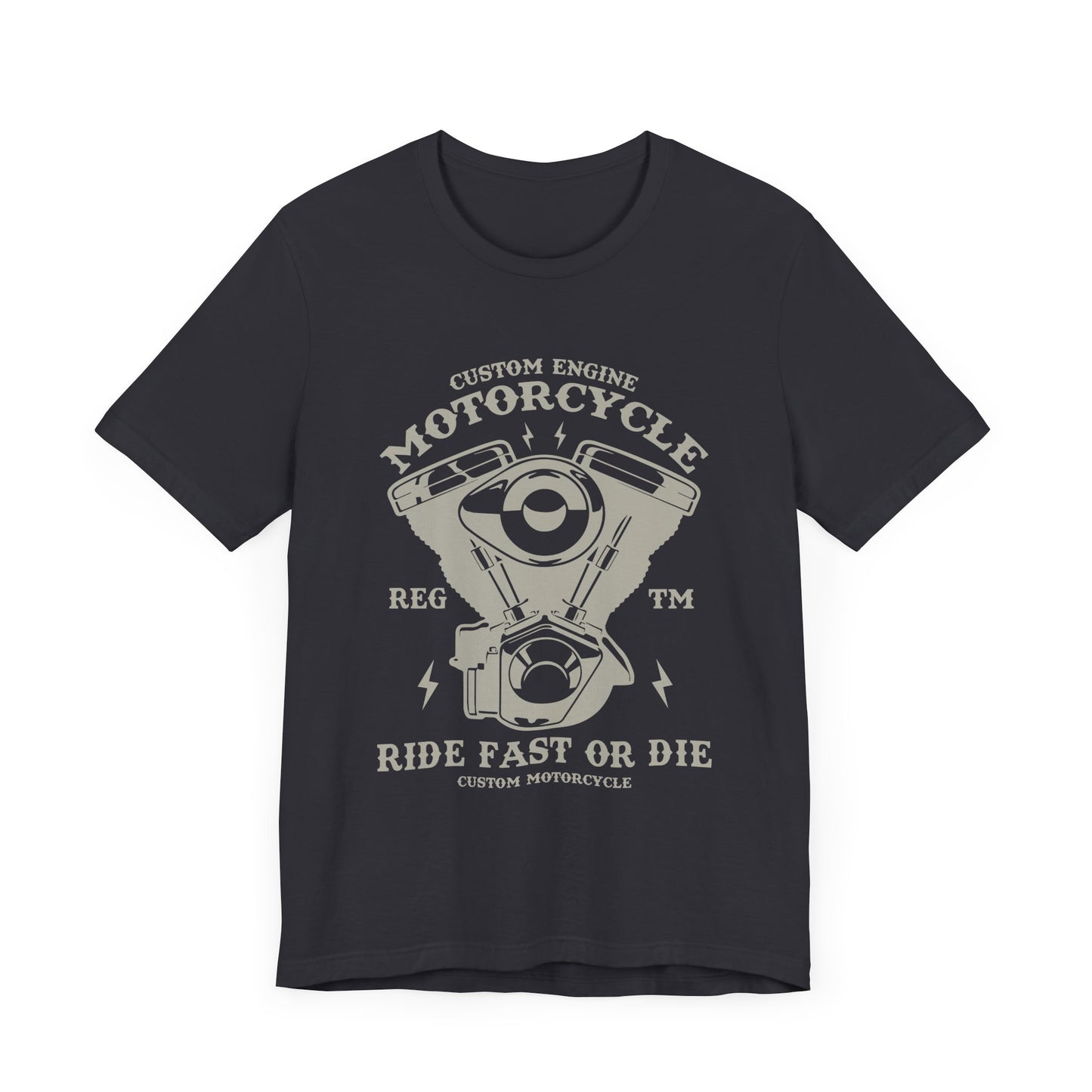 Custom Engine Motorcycle - Unisex Jersey Short Sleeve Tee - 13298