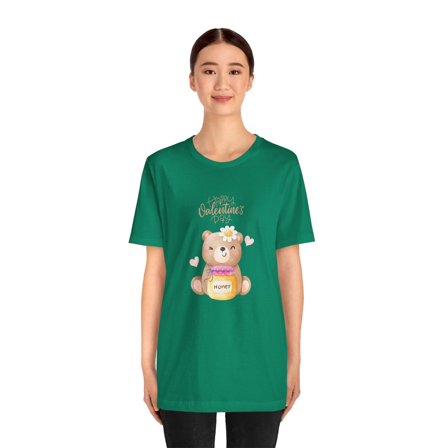 Baby Bear, Happy Valentine's Day - Unisex Jersey Short Sleeve Tee - 11522