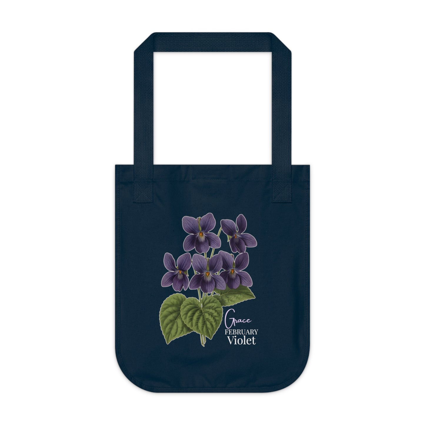 February Violet Birth Flower Tote Bag - 14694