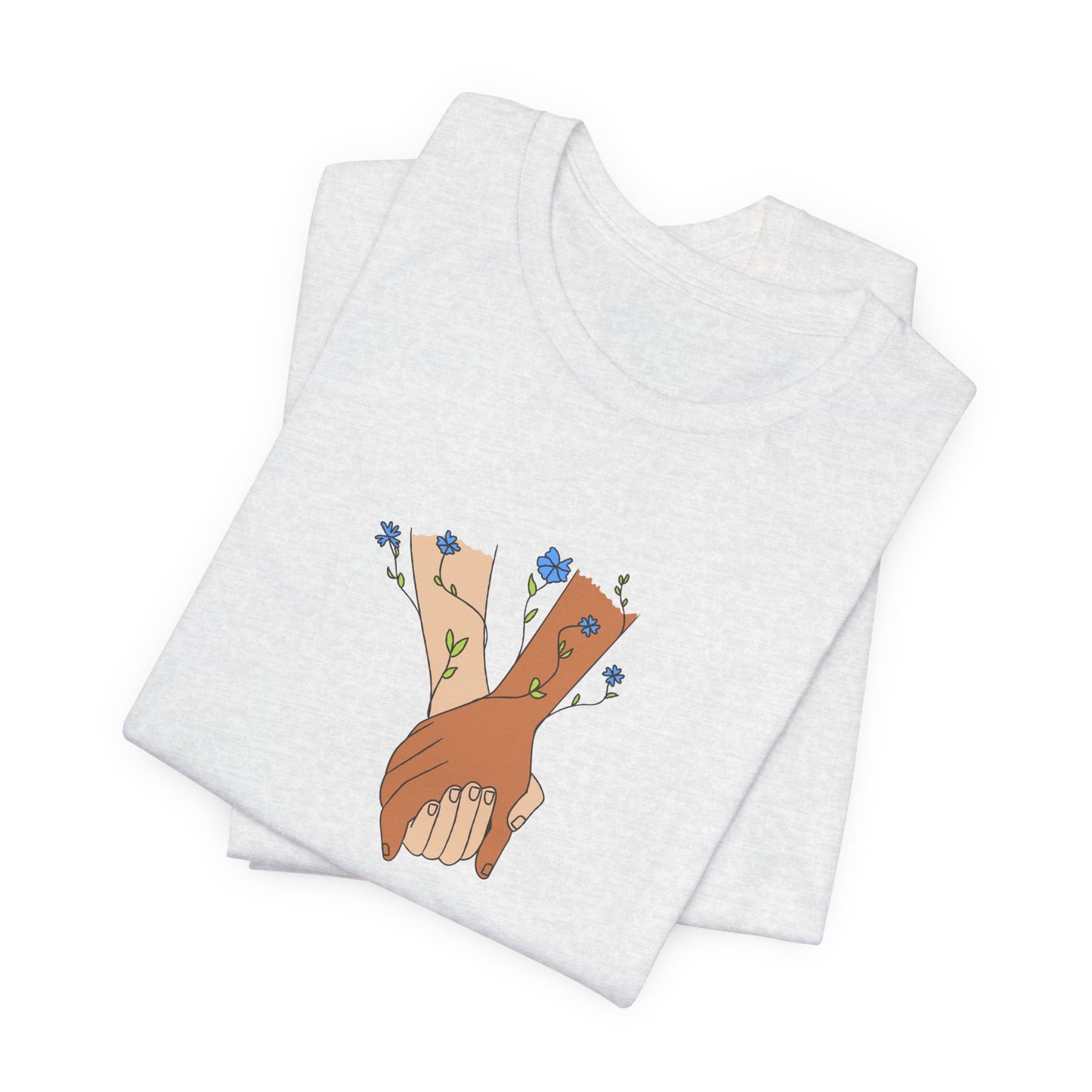 Holding Hands, I Love You - Unisex Jersey Short Sleeve Tee - 11406