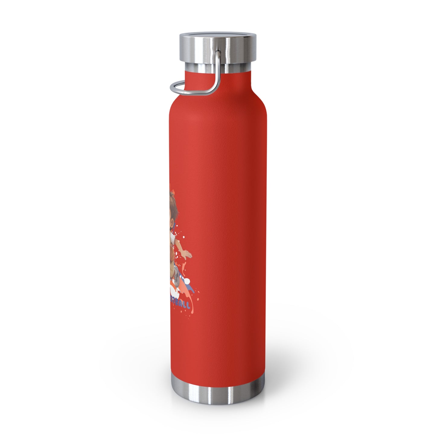 I Love Basketball - Copper Vacuum Insulated Bottle, 22oz