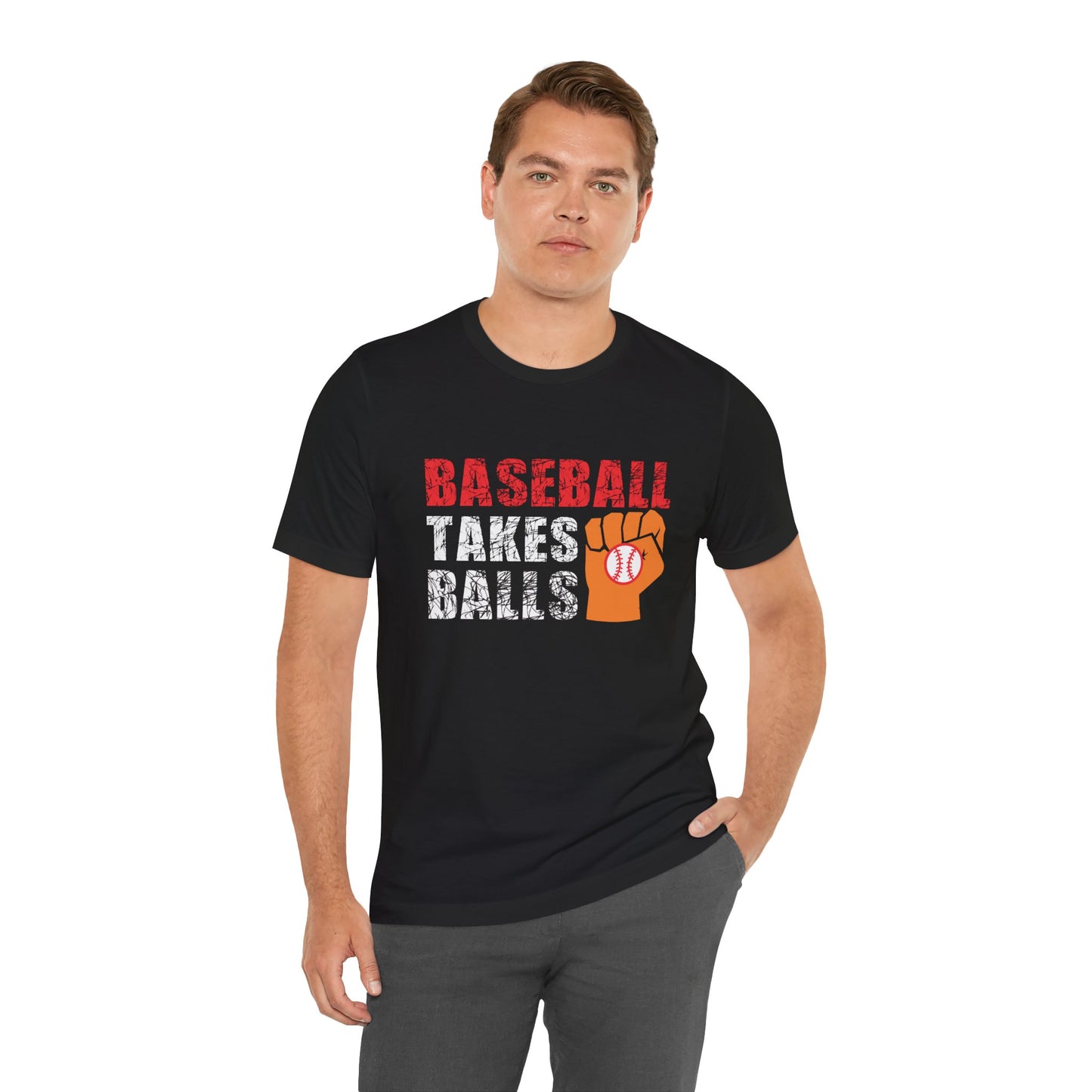 Baseball Takes Balls - Unisex Jersey Short Sleeve Tee - 13908
