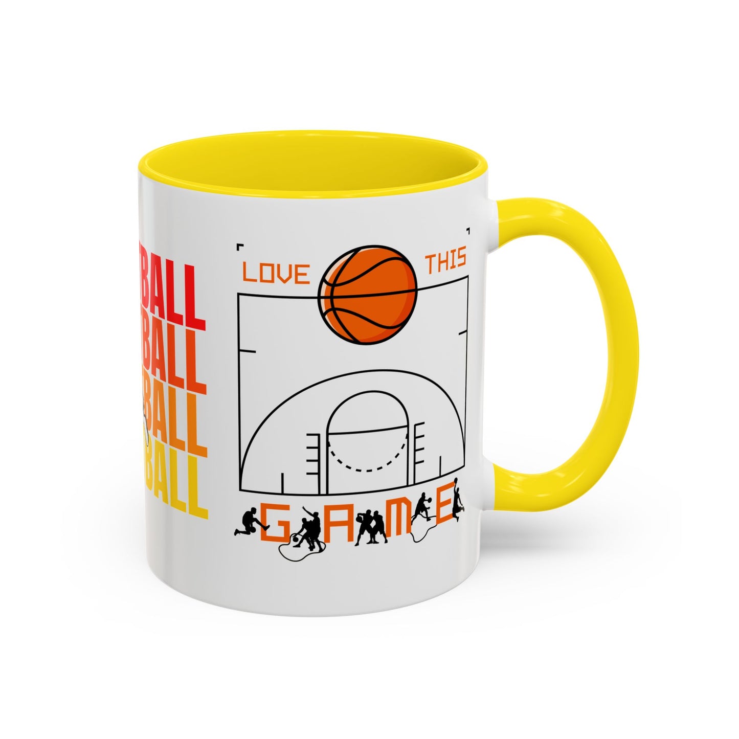 Basketball - Accent Coffee Mug (11, 15oz) - 10715