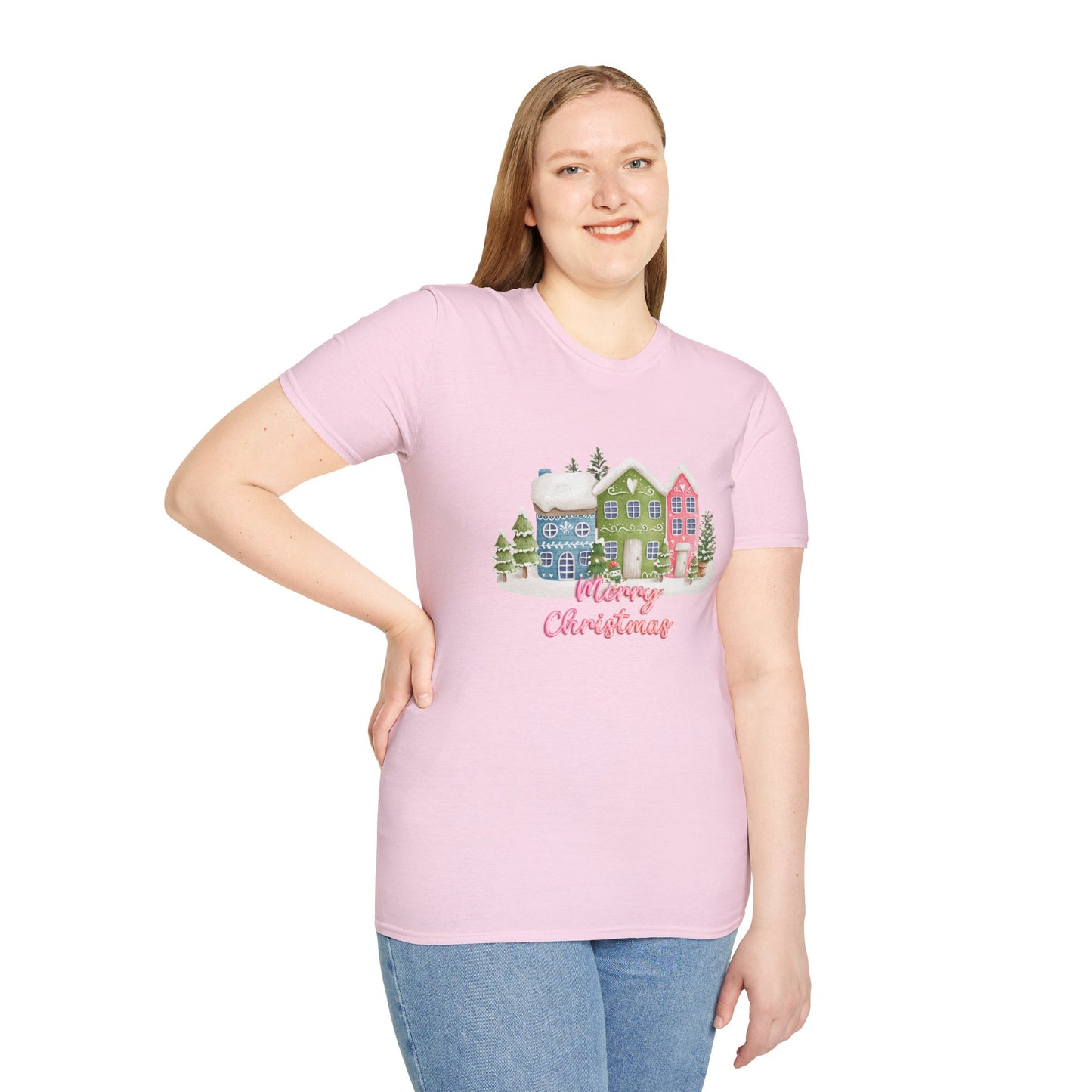 Christmas Houses - Unisex Softstyle T-Shirt - 10115