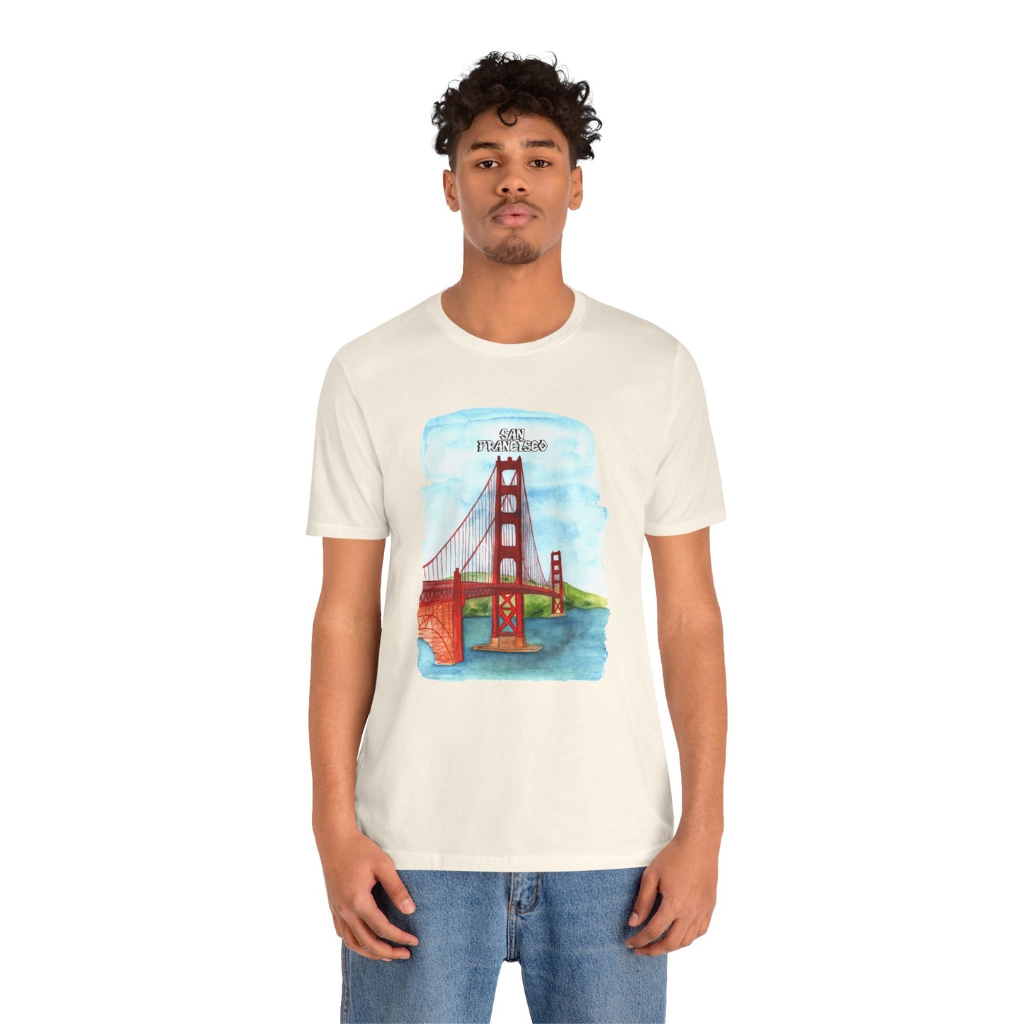 San Francisco Golden Gate Bridge Tee - Unisex Short Sleeve Jersey Shirt for Travel Lovers - 12203