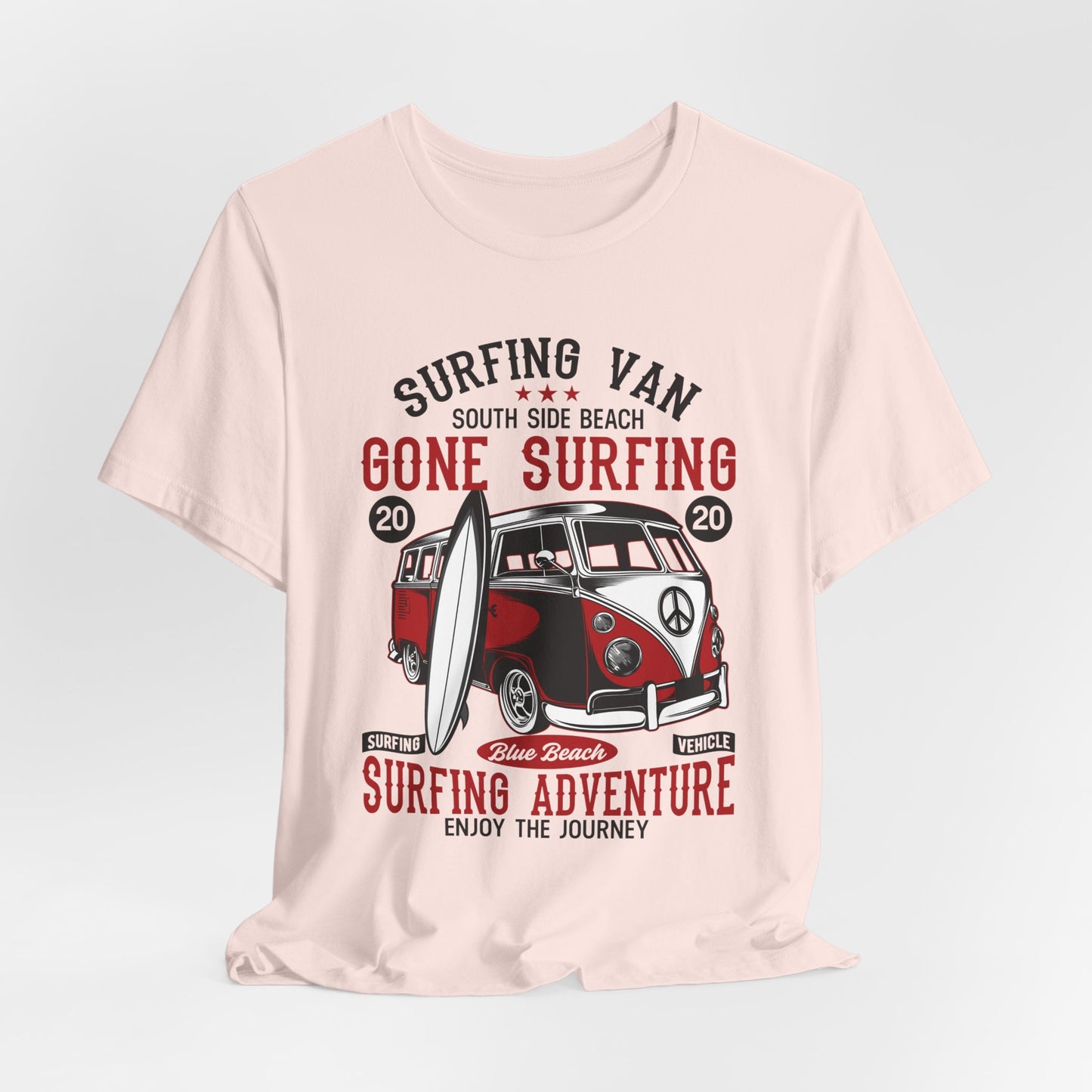 Surfing Van, Surfing Adventure - Unisex Jersey Short Sleeve Tee - 12613