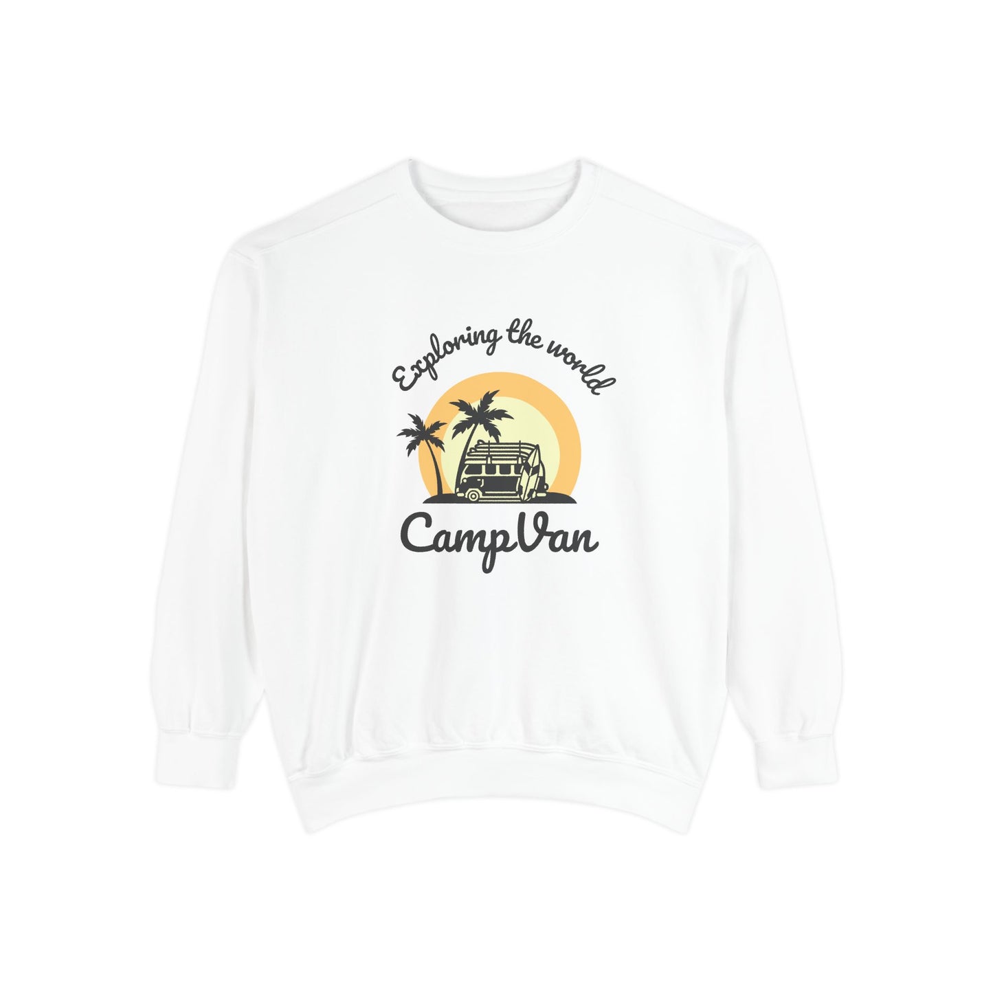 Exploring the World - Unisex Garment-Dyed Sweatshirt - 10742