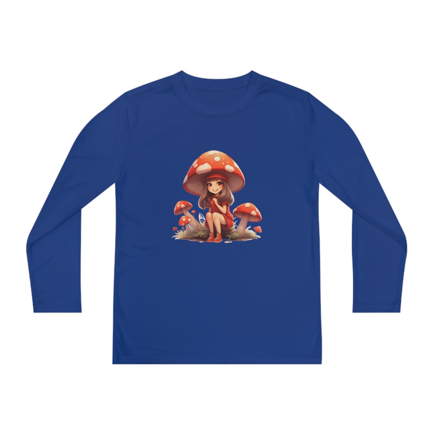 Mushroom Magic, All Day Long - Youth Long Sleeve Competitor Tee