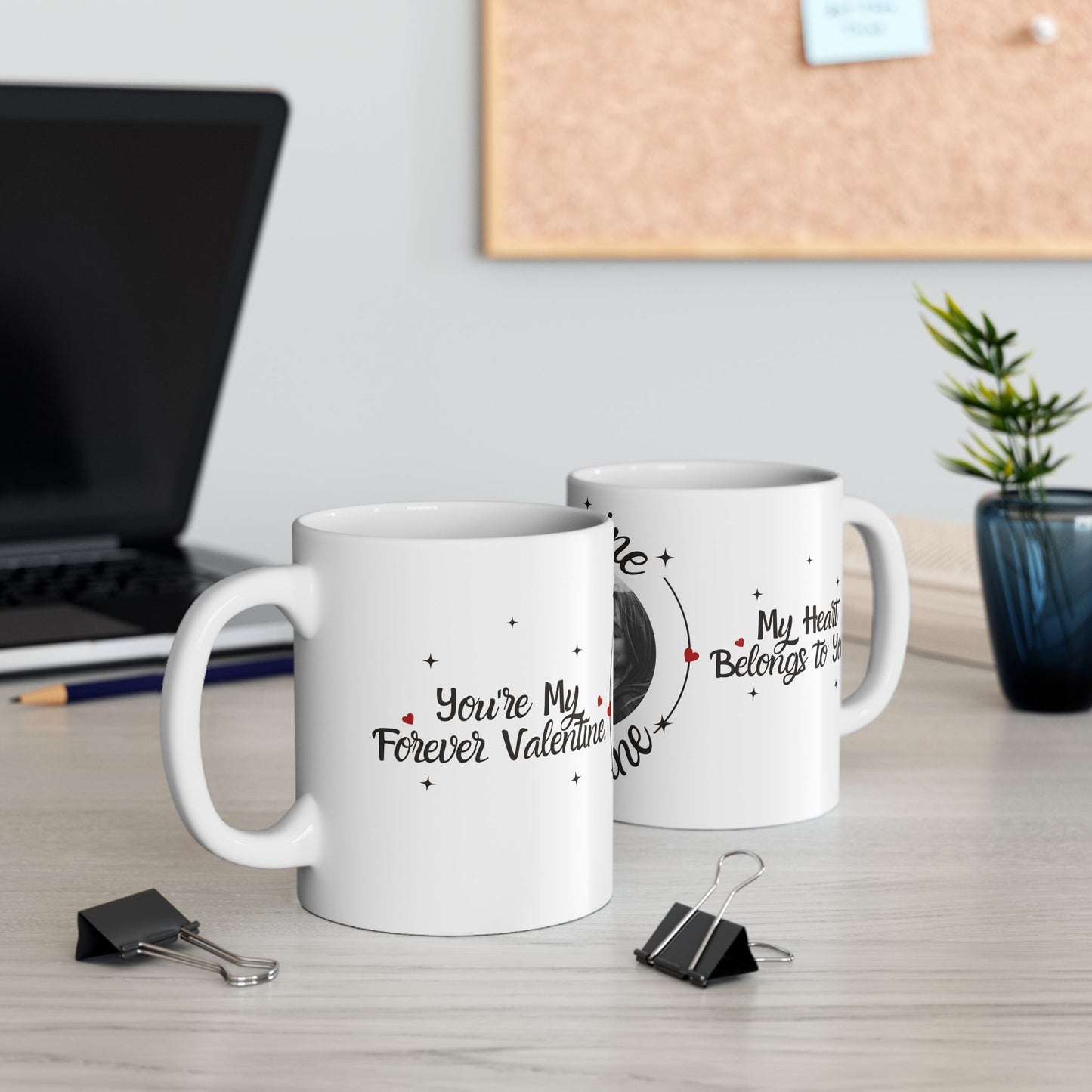 Be My Valentine, Photo Customizable - Ceramic Mug, (11oz, 15oz) - 11562
