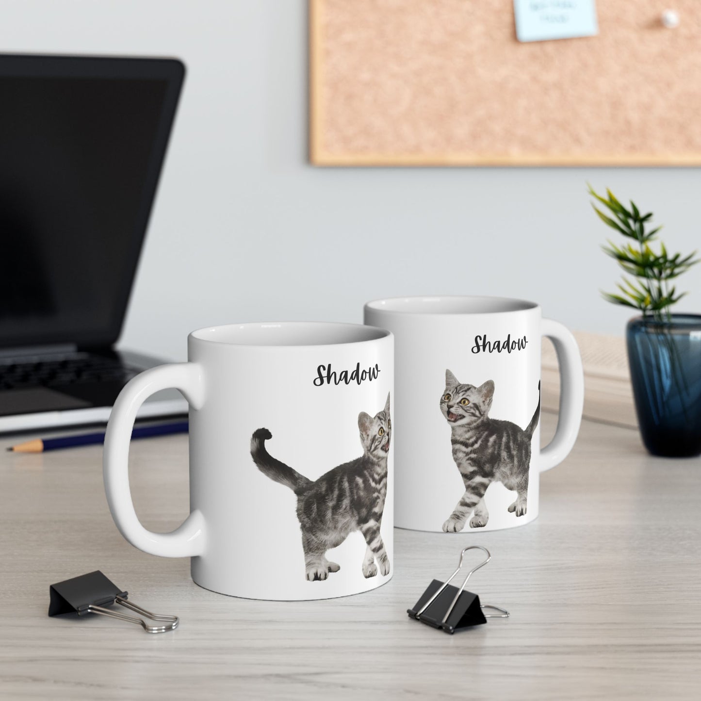 Personalised Cat Ceramic Mug, Coffee Lovers Gift, Cat Lover's Mug, Cute Animal Mug, Funny Cat Coffee Cup - 14199
