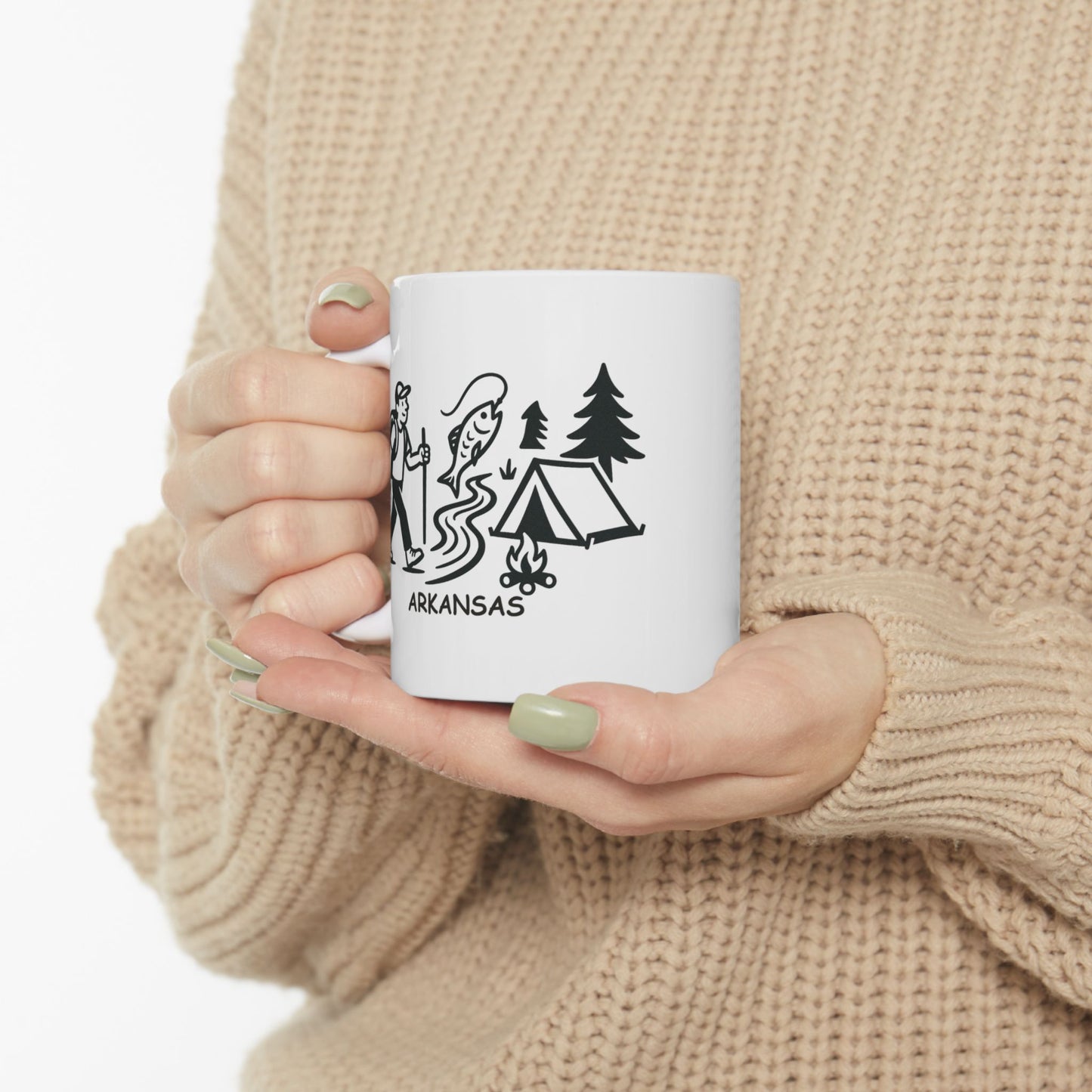 "In Arkansas, we don’t have seasons, we have ‘outdoor activities.’" Ceramic Mug - 13362