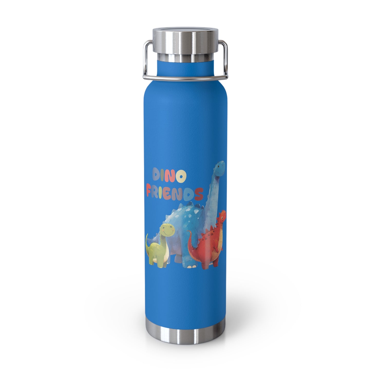 Kids: Dino Friends in Gobi - Copper Vacuum Insulated Bottle, 22oz