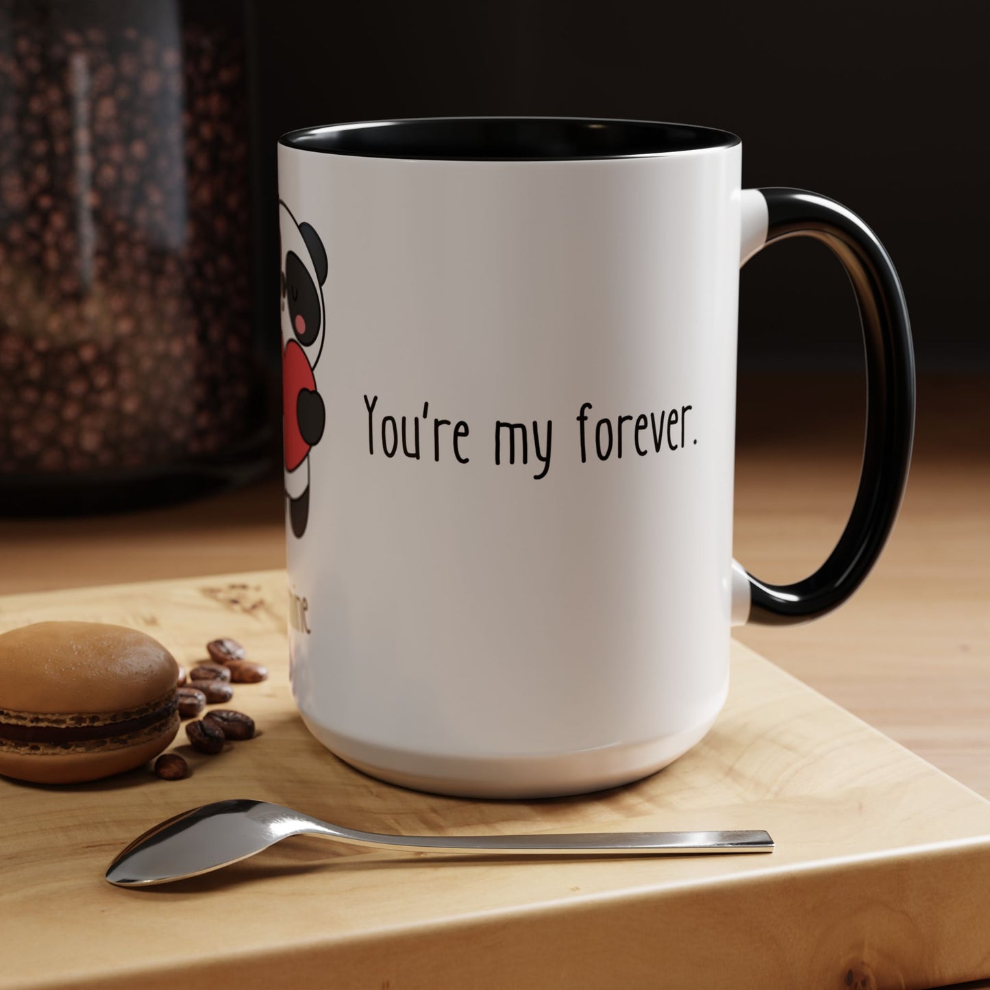 Panda, Be Mine - Accent Coffee Mug (11, 15oz) - 11431