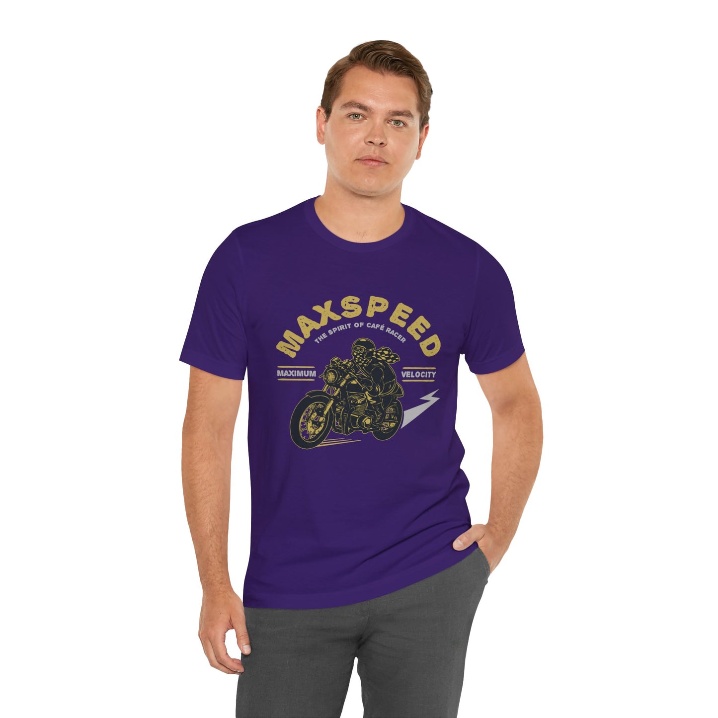 Maxspeed, The Spirit of Cafe Racer - Unisex Jersey Short Sleeve Tee